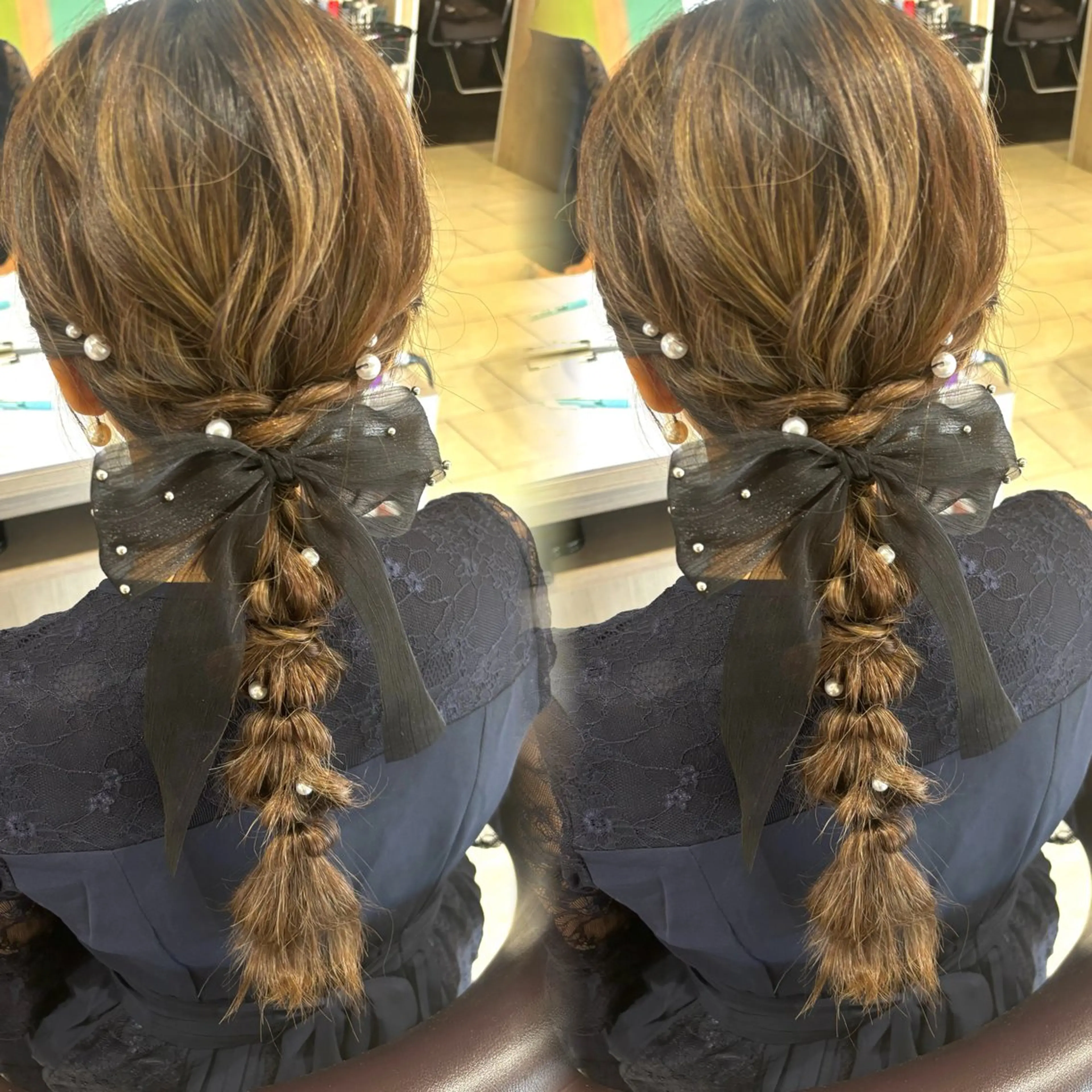 結婚式前やお出かけ前にオススメ【ヘアセット🎀🫧】パーツや飾りなど持ち込み🙆‍♀❣の写真