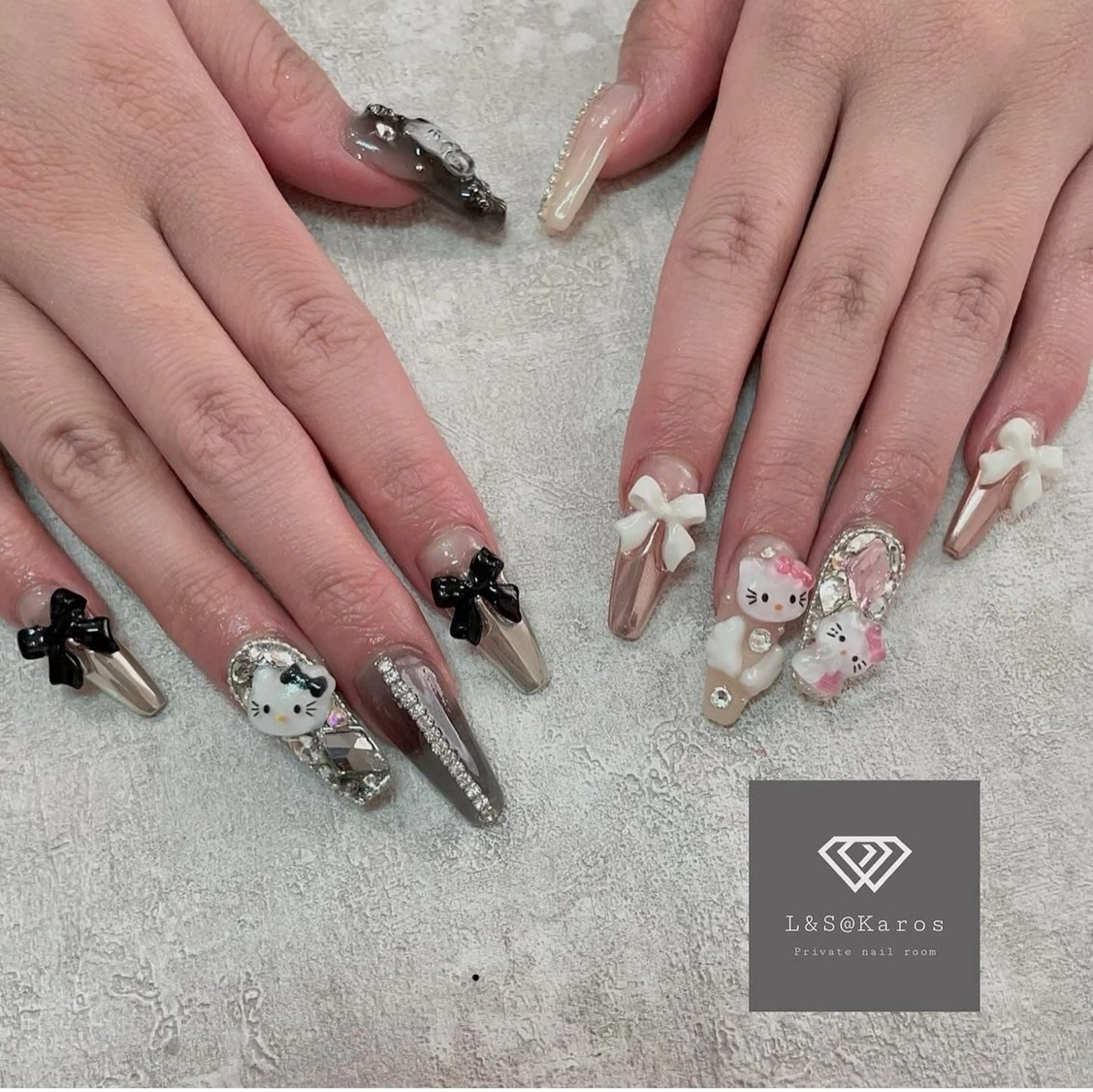 ロング ハンドネイル L&S@Karos所属・L&S@ Karosのネイルデザイン