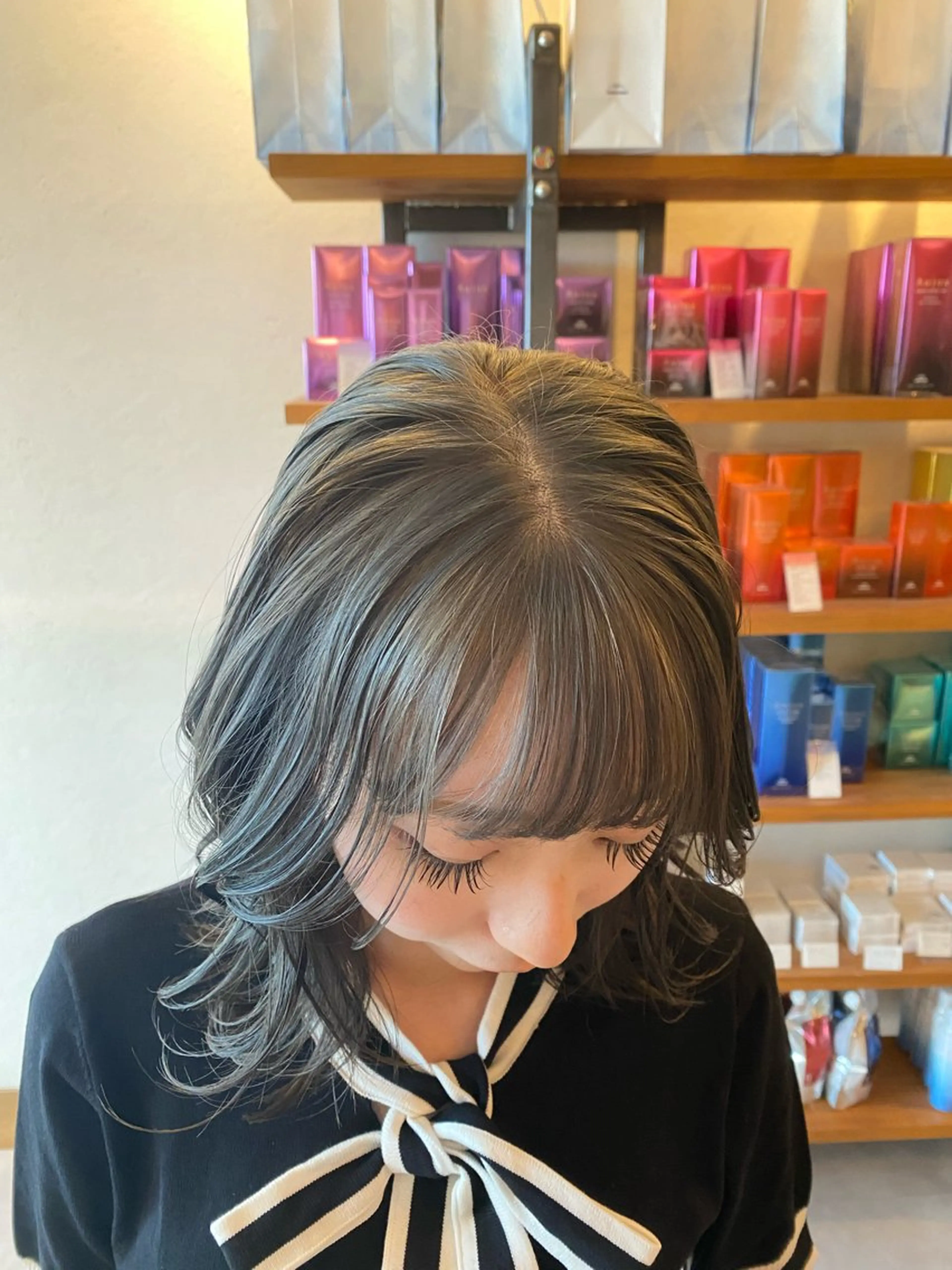 ミディアム カット ヘアカラー 希優🌺ソムリエ /ブリーチ/カットのヘアスタイル