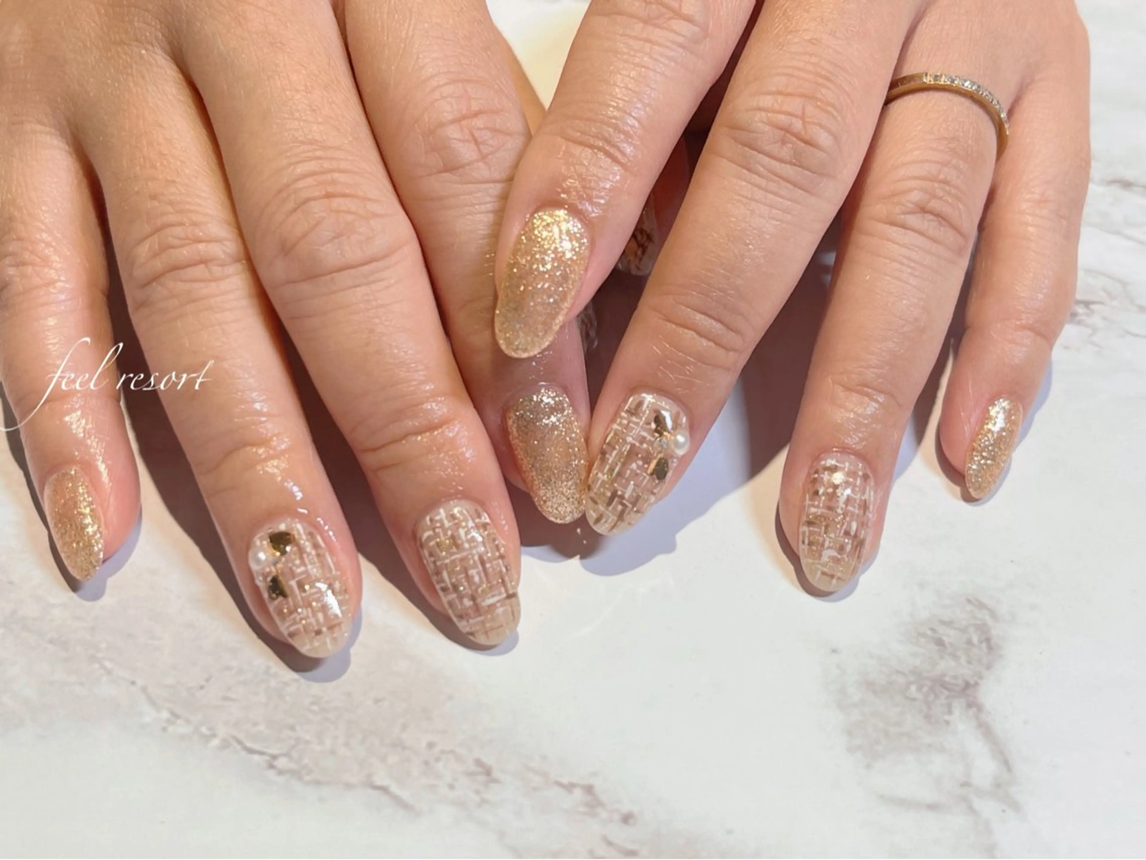 ネイル アートネイル 長さ出し フットネイル フレンチネイル ジェルネイル ハンドネイル Lien（リアン） 銀座駅6分のネイルデザイン