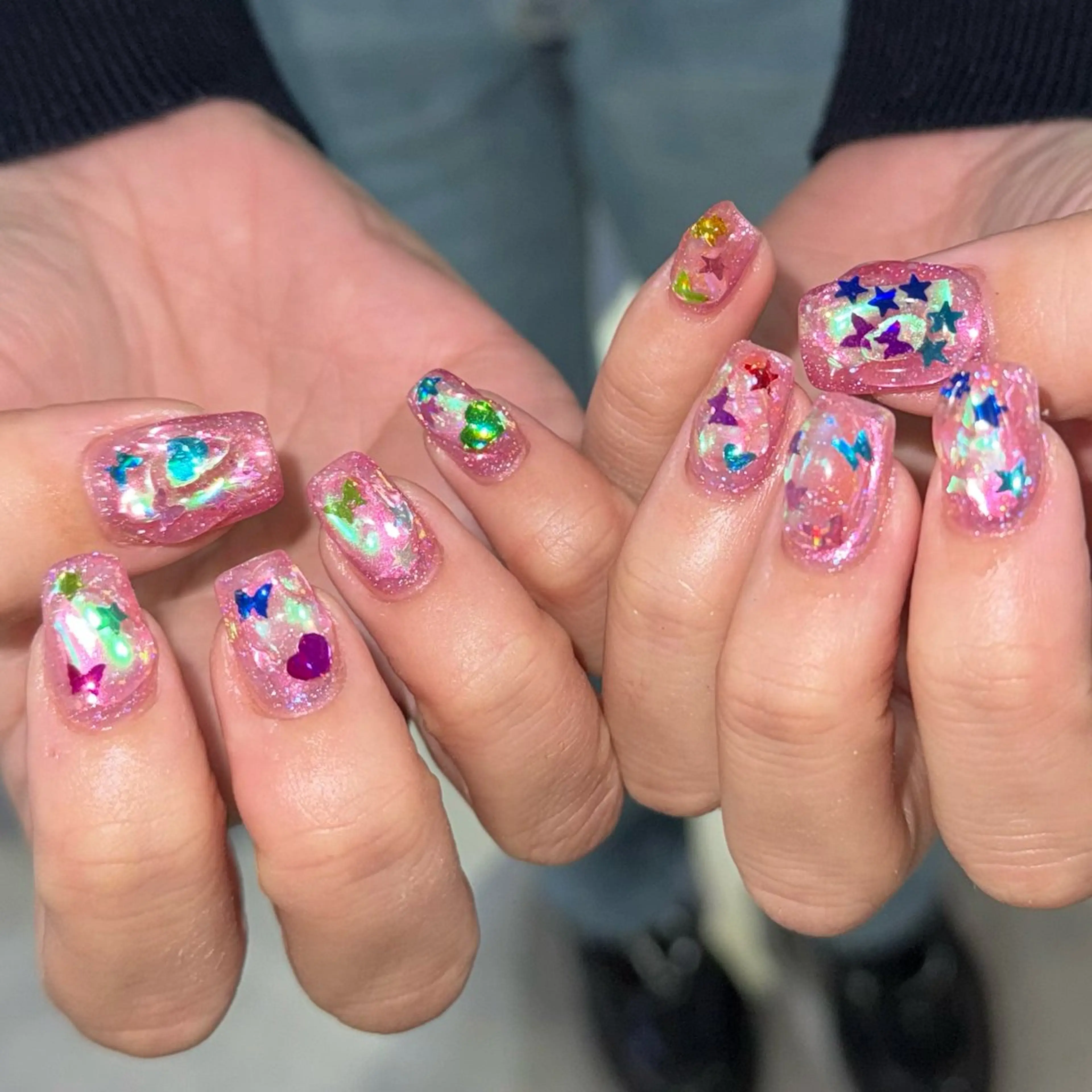 ネイル ハンドネイル フットネイル 𝙃𝙖𝙧𝙪⋆ ˚꩜｡個性派のネイルデザイン