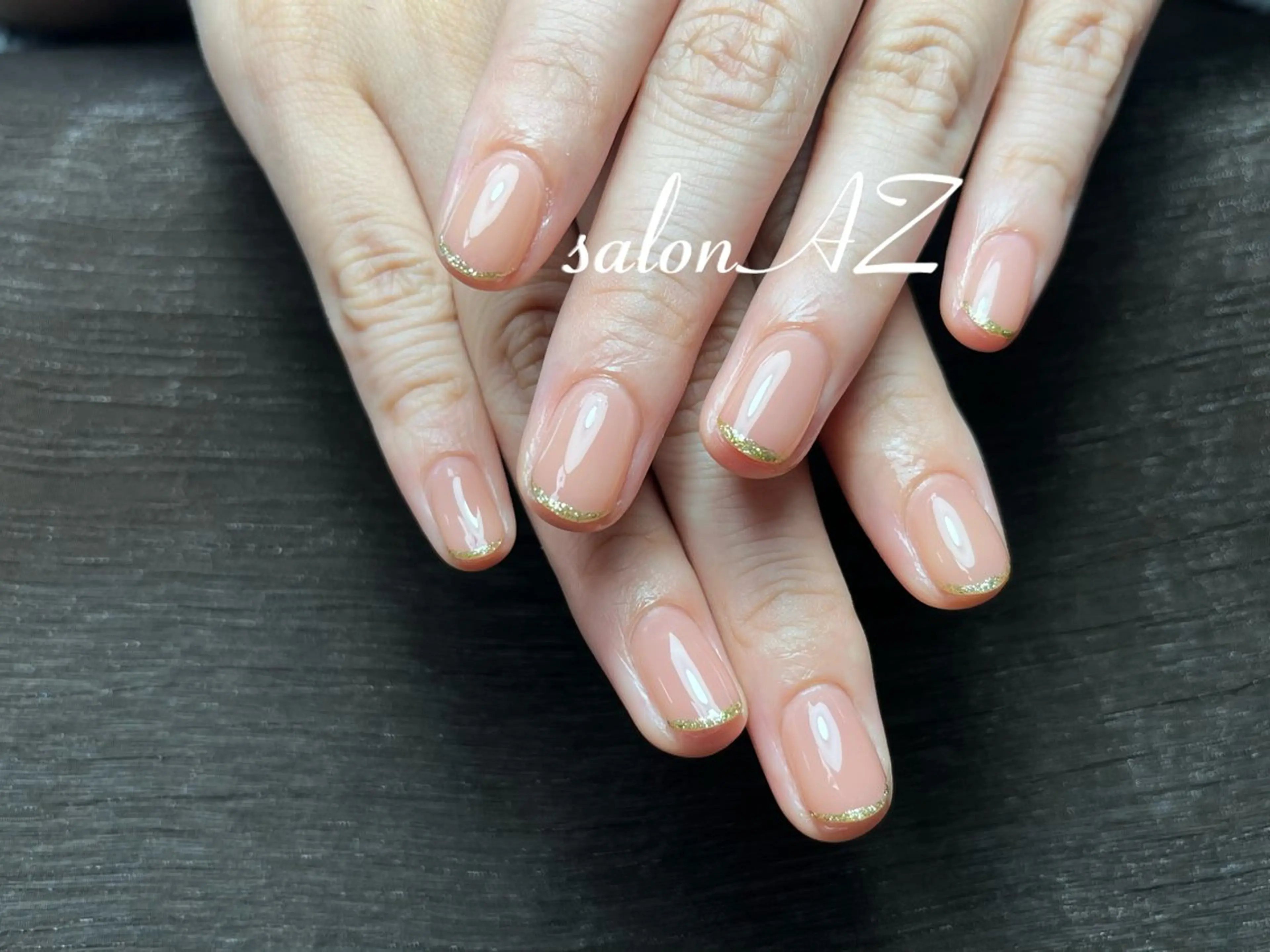 ネイル アートネイル 長さ出し フットネイル フレンチネイル ジェルネイル salon AZのネイルデザイン