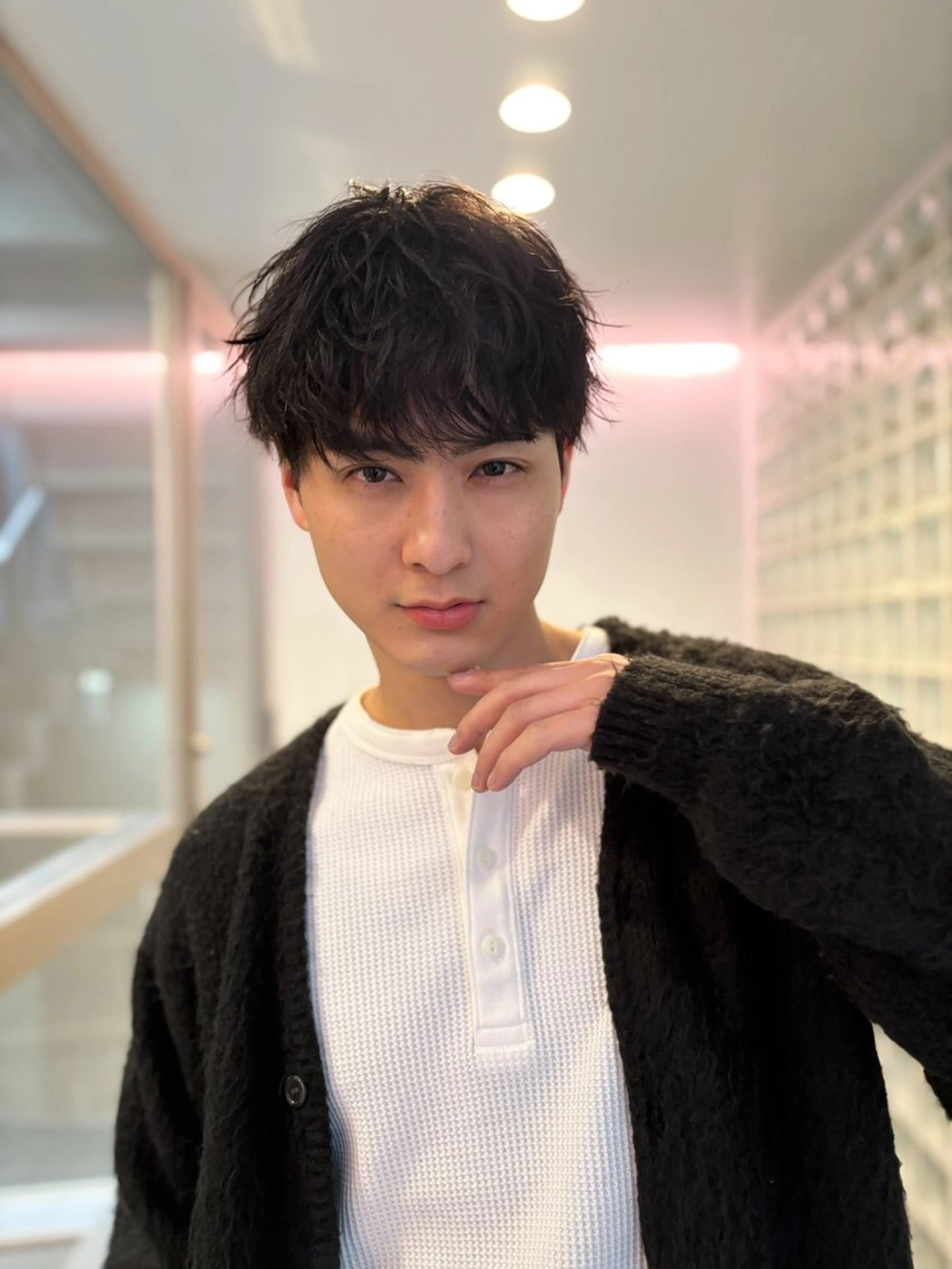 ショート パーマ メンズ ビジネス メンズパーマ 波巻きパーマ スパイラルパーマ 【メンズ縮毛矯正】 FILMS  軍司のヘアスタイル