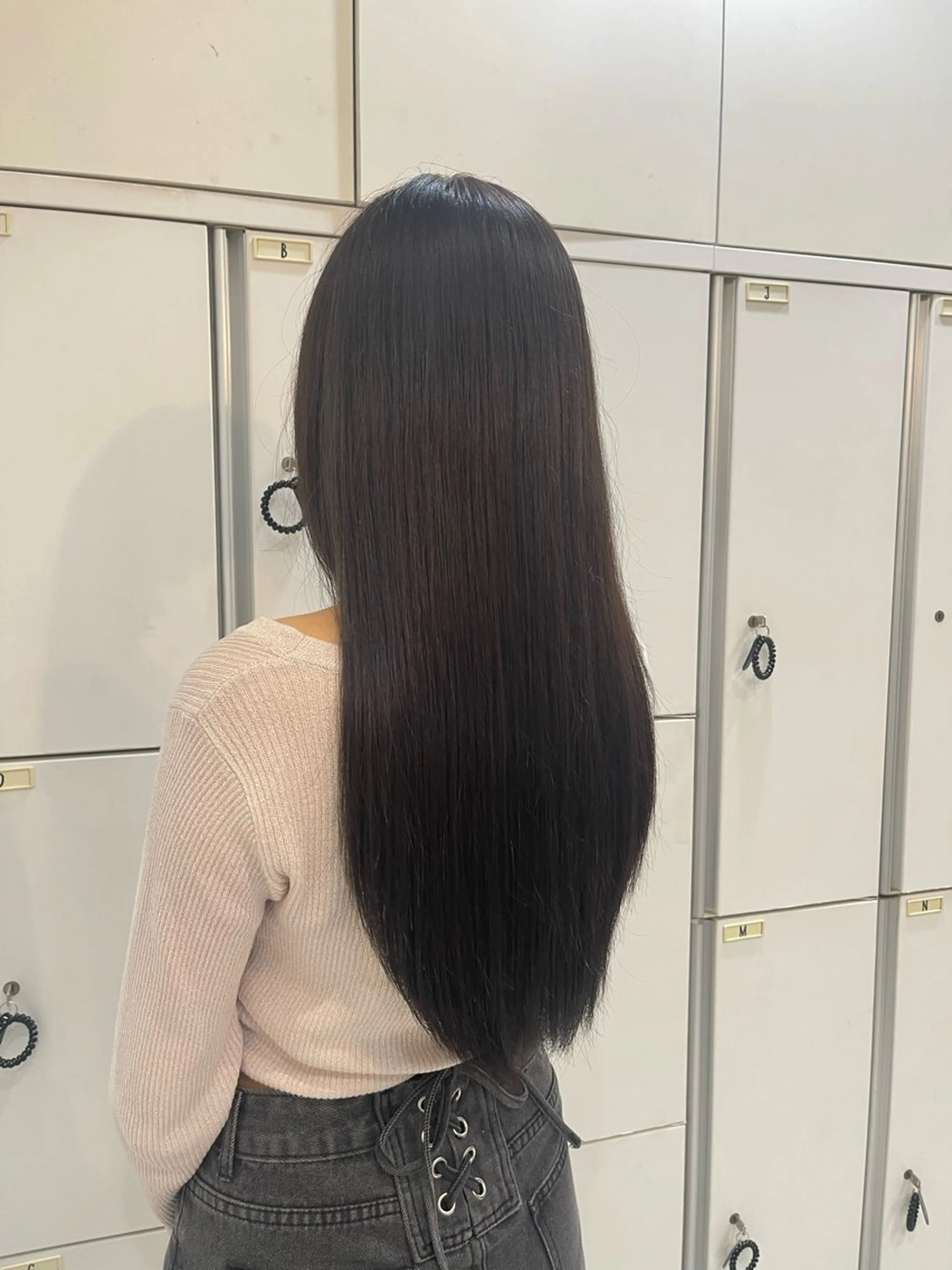 ロング カラー HAIR&MAKE EARTH若葉台店所属・ICHIRI" 艶カラー/縮毛矯正のヘアスタイル