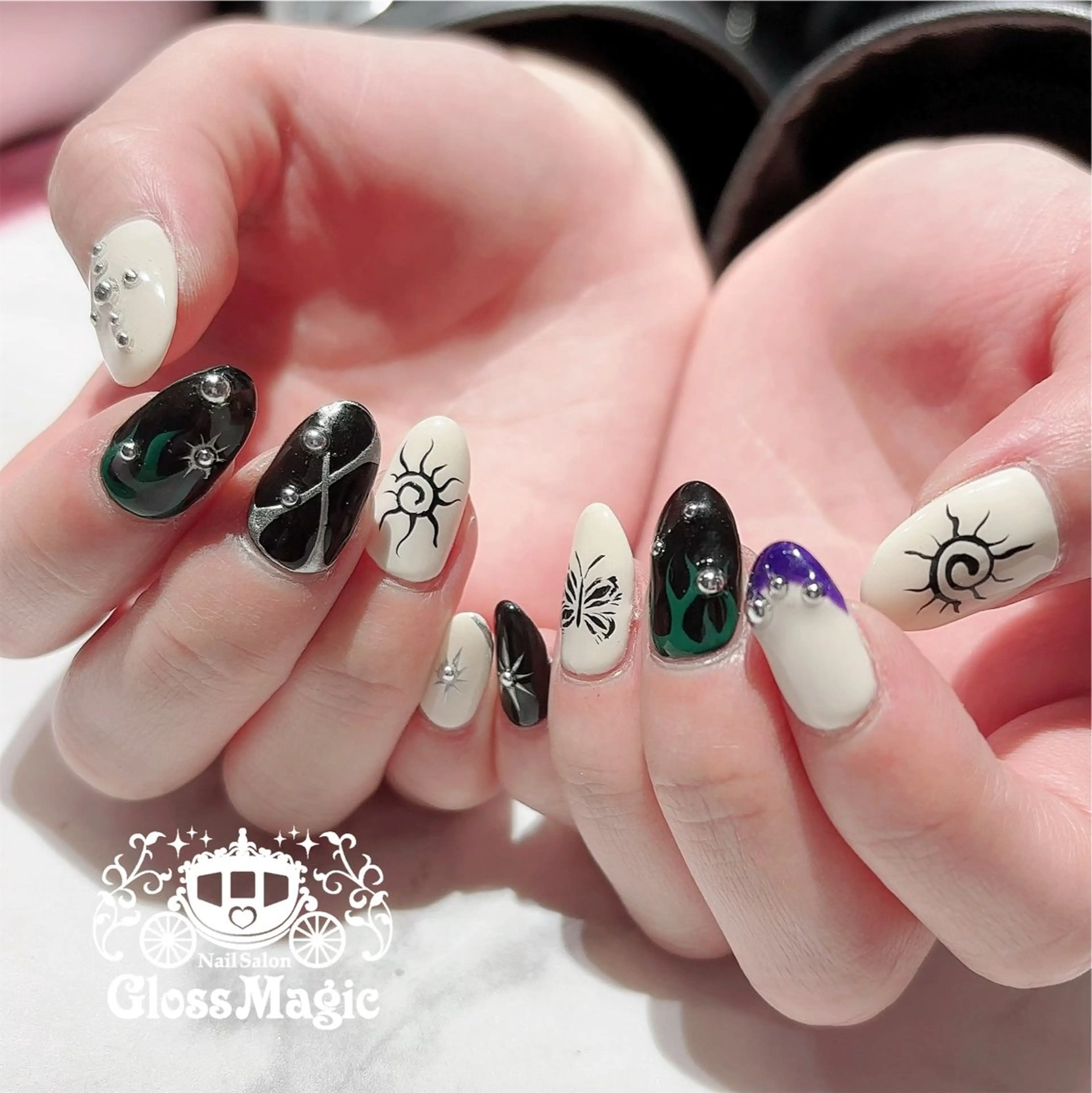 ネイル ハンドネイル あ きのネイルデザイン