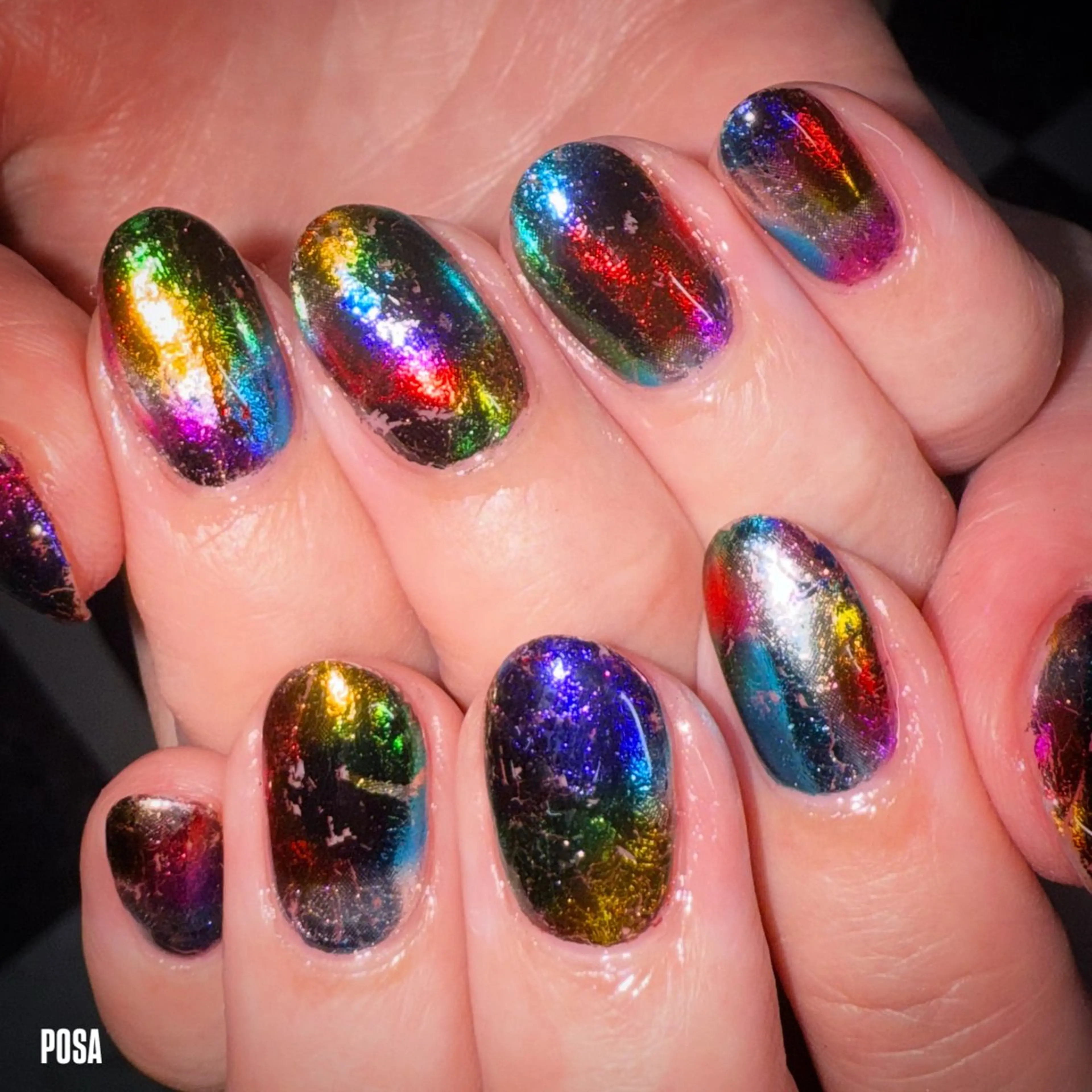 ネイル ワンカラーネイル シンプルネイル ハンドネイル posa nail モエミのネイルデザイン