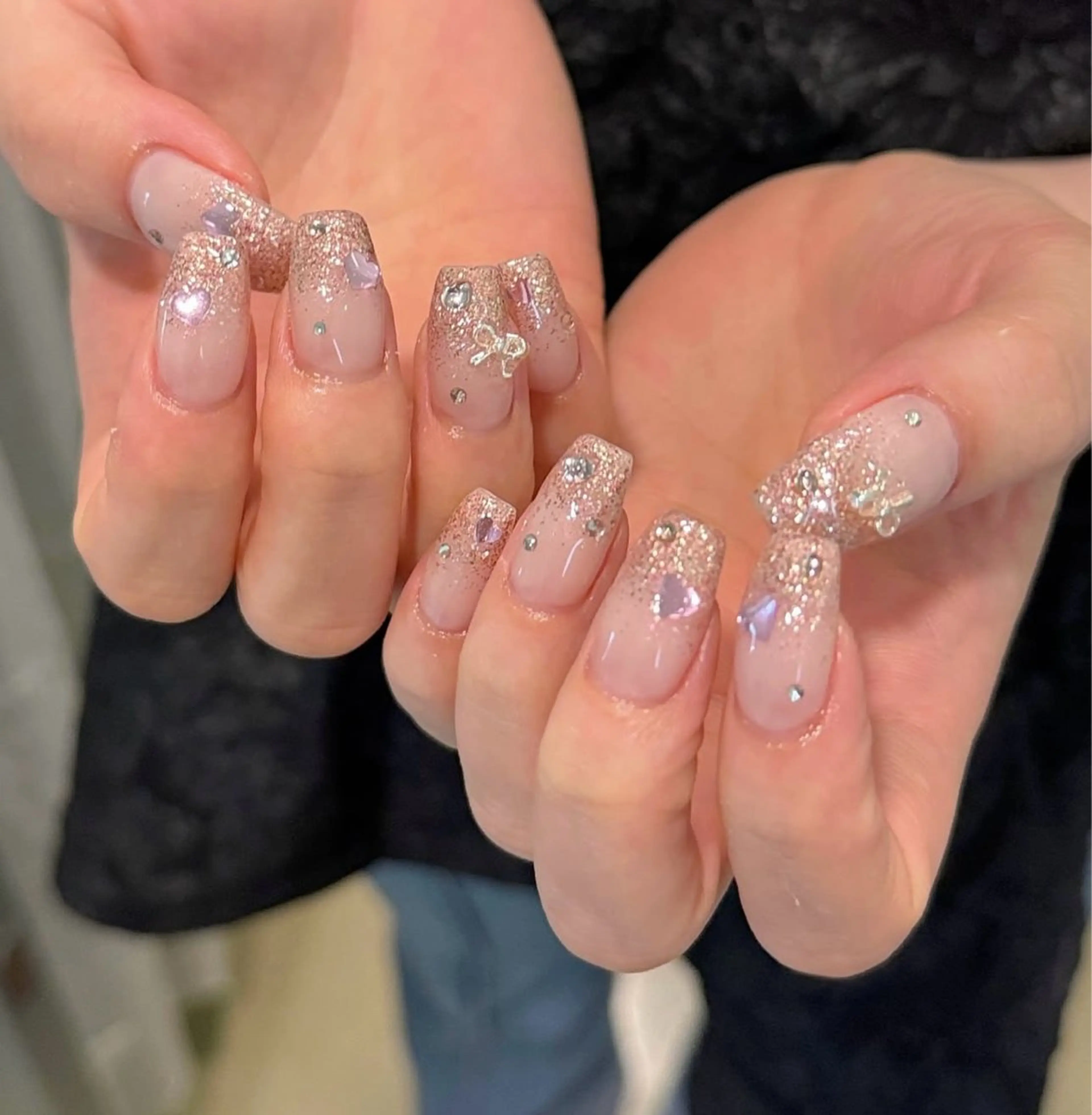 ネイル 韓国ネイル 持ち込み ニュアンスネイル ネイルチップ ハンドネイル TABI ANA.CHUOのネイルデザイン