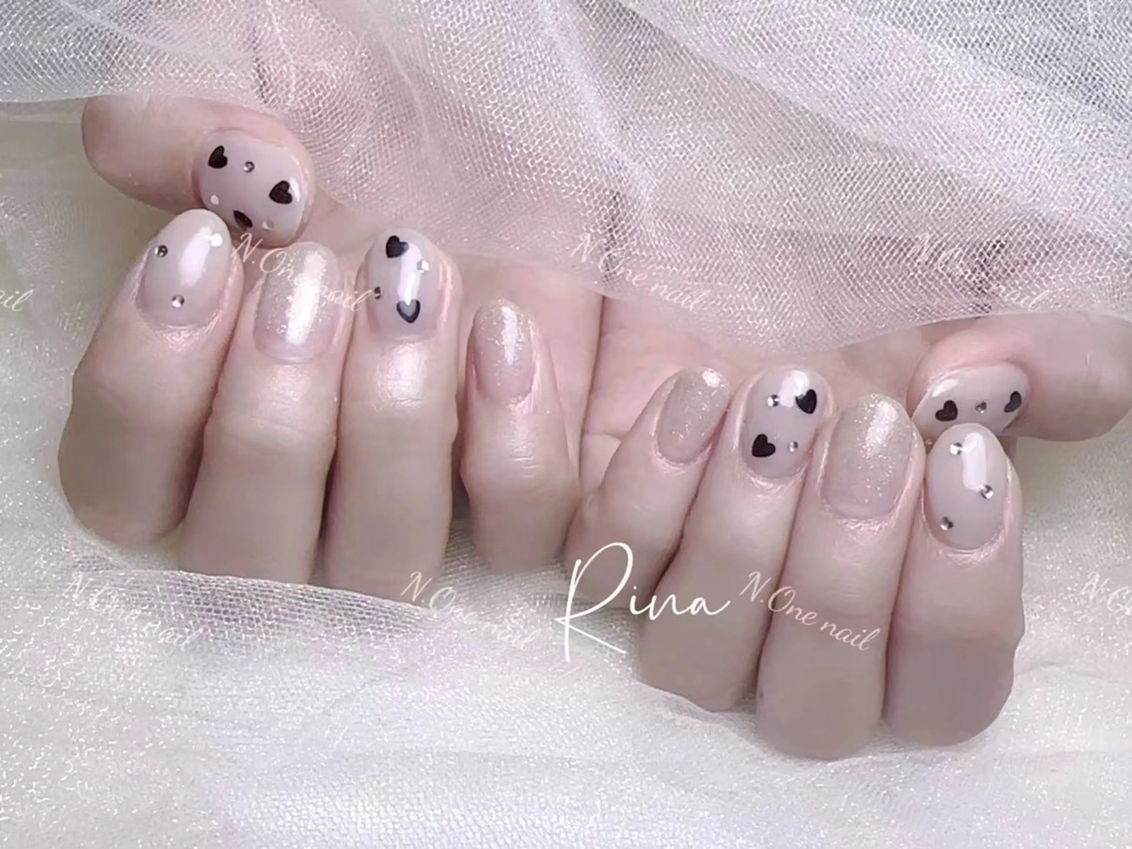 ネイル 長いだし/スカルプ/ パラシェルN.oneのネイルデザイン