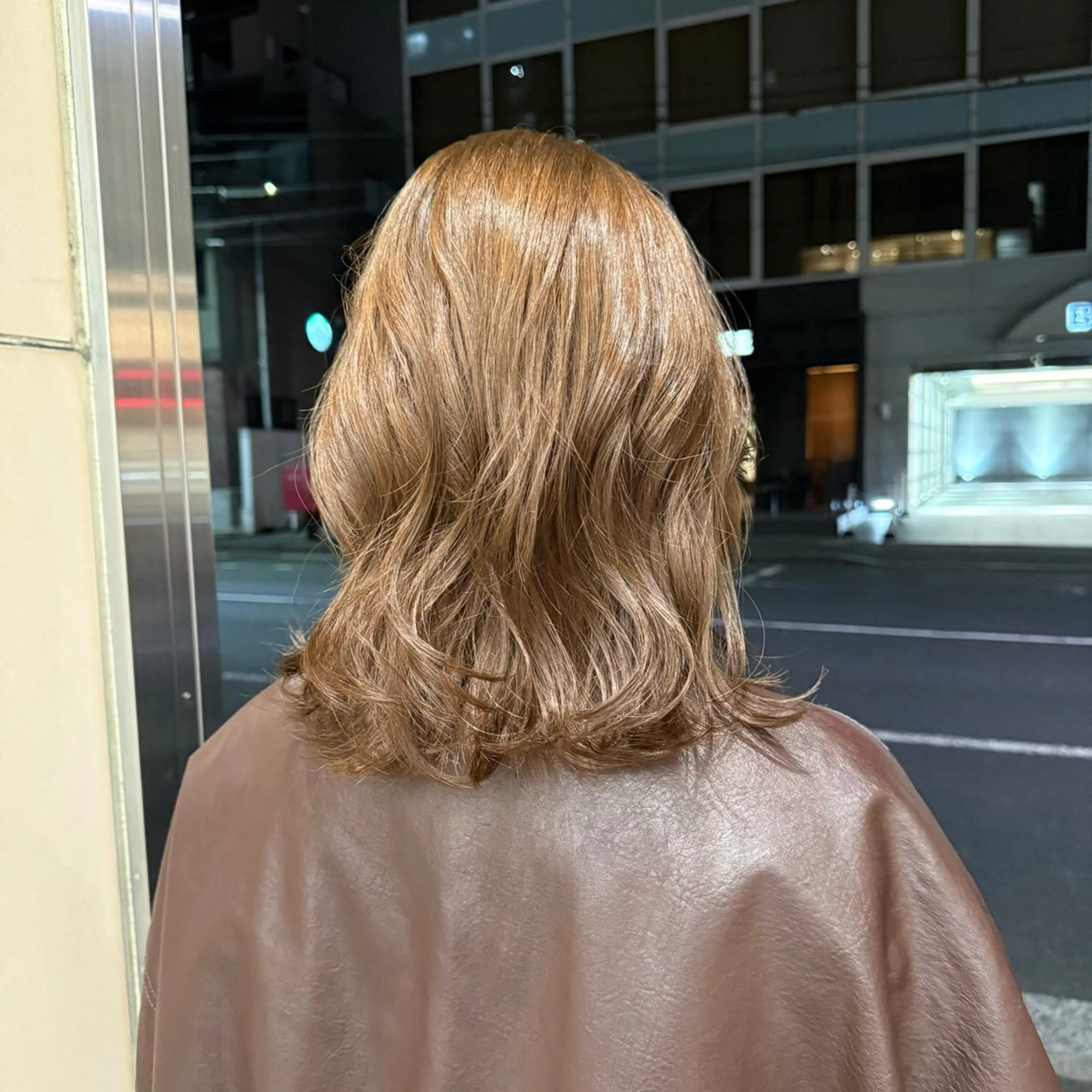 ミディアム カラー ヘアカラー 酸性ストレート/ ちさとのヘアスタイル