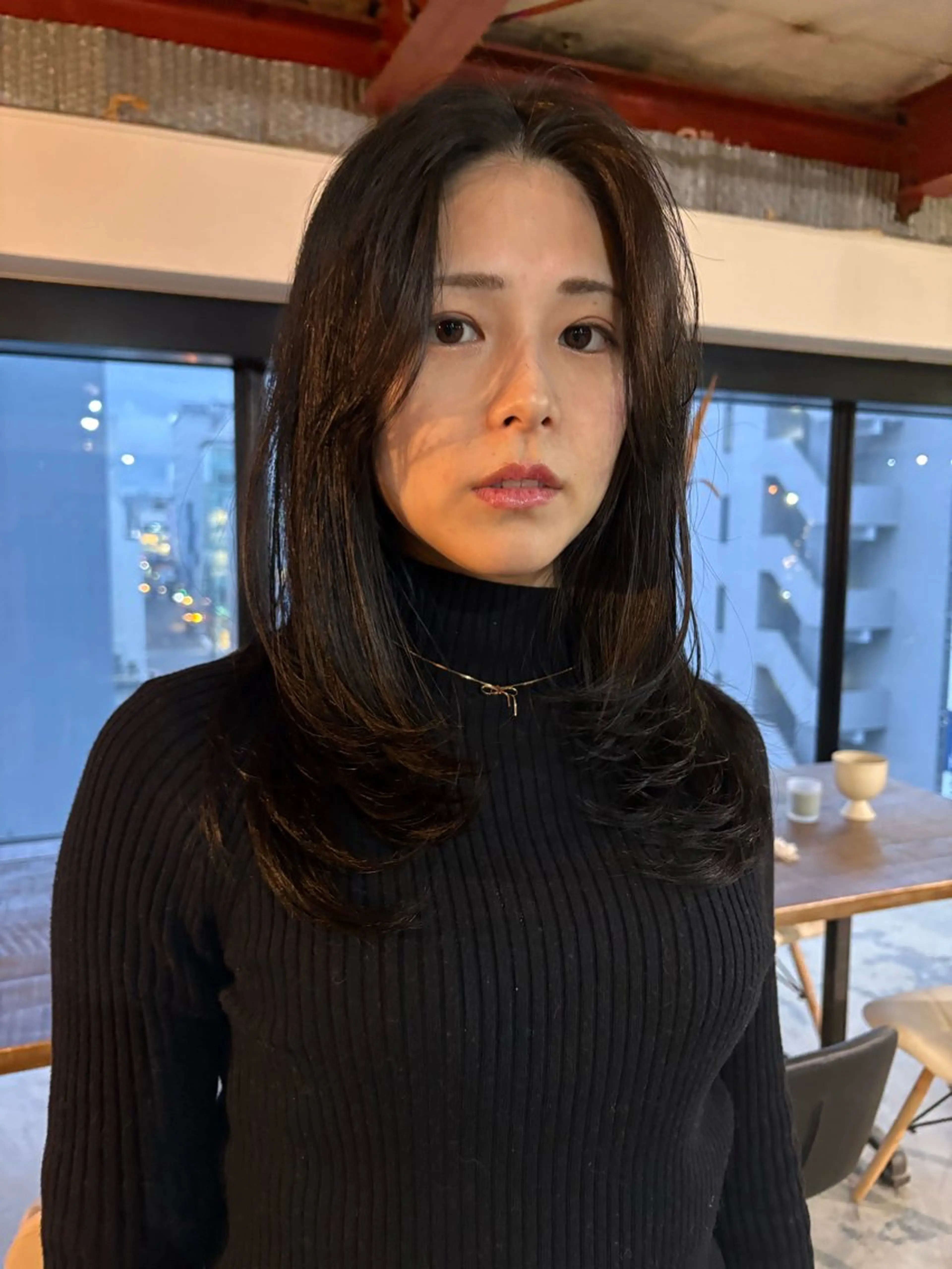 セミロング 最新ケアカラー 髪質改善YUTOのヘアスタイル