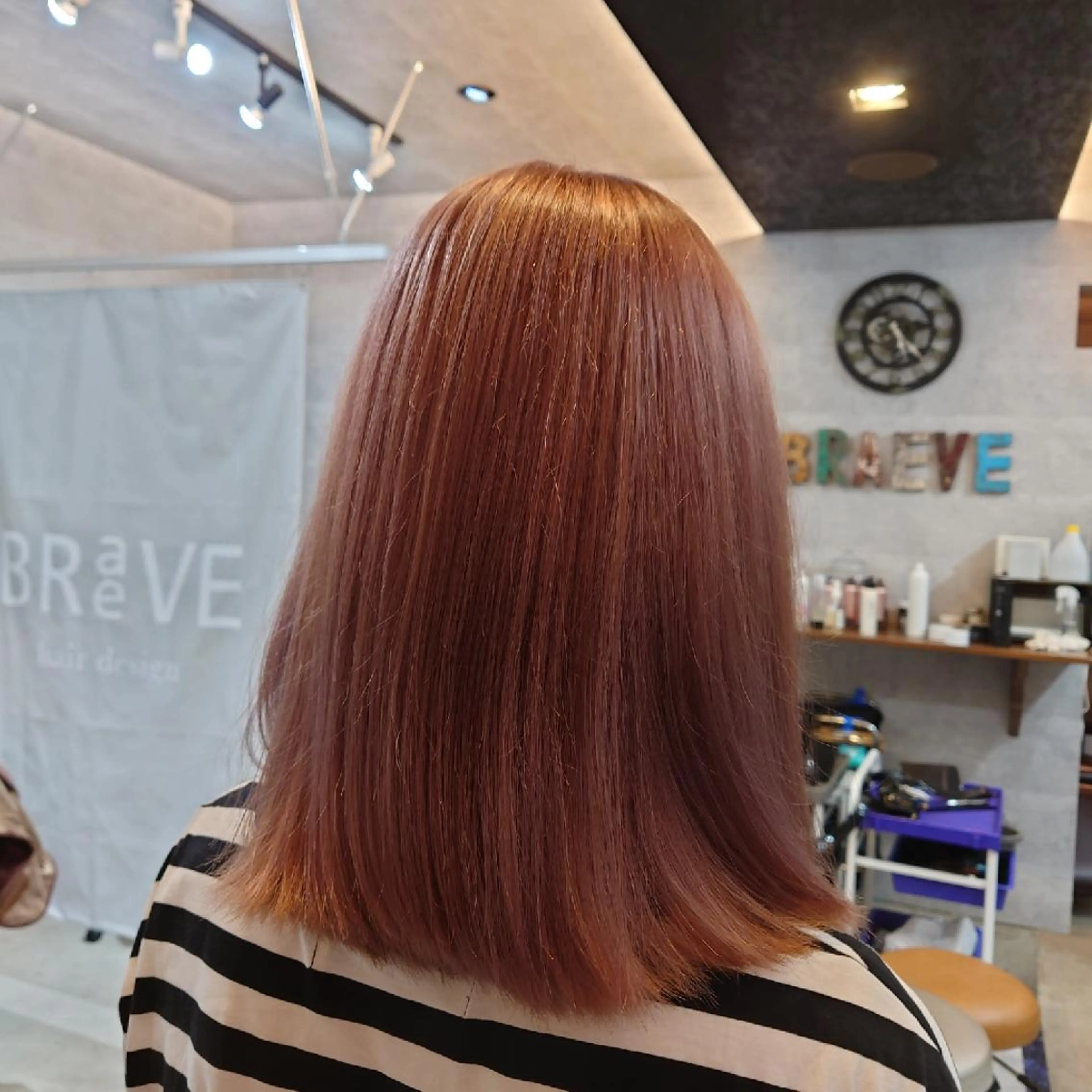 カラー ブリーチ ピンクカラー 浅野  勇貴のヘアスタイル