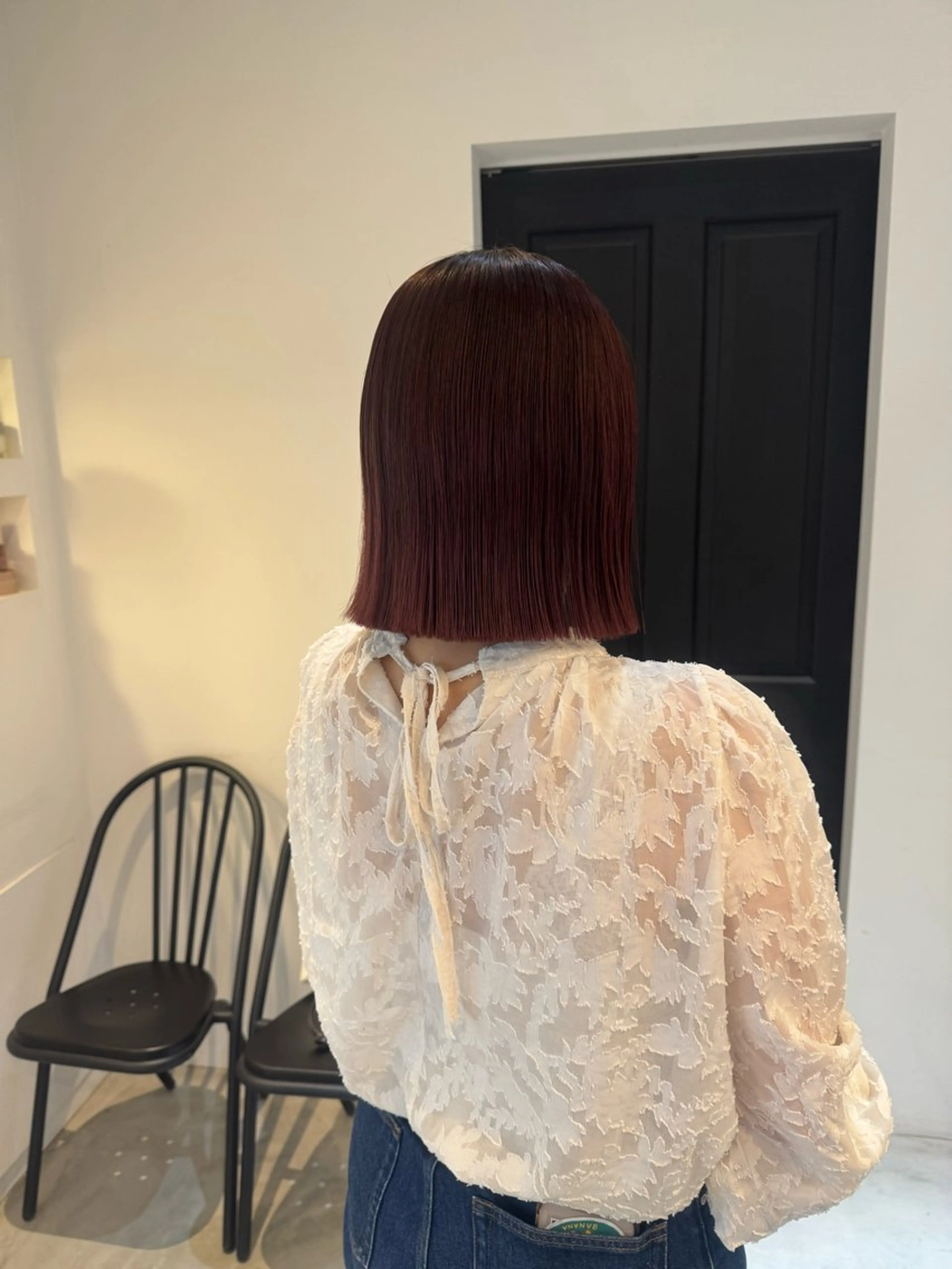 ミディアム カット ヘアカラー トリートメント ALLYS 渋谷店所属・最高級の艶のある カラーmei🎨のヘアスタイル