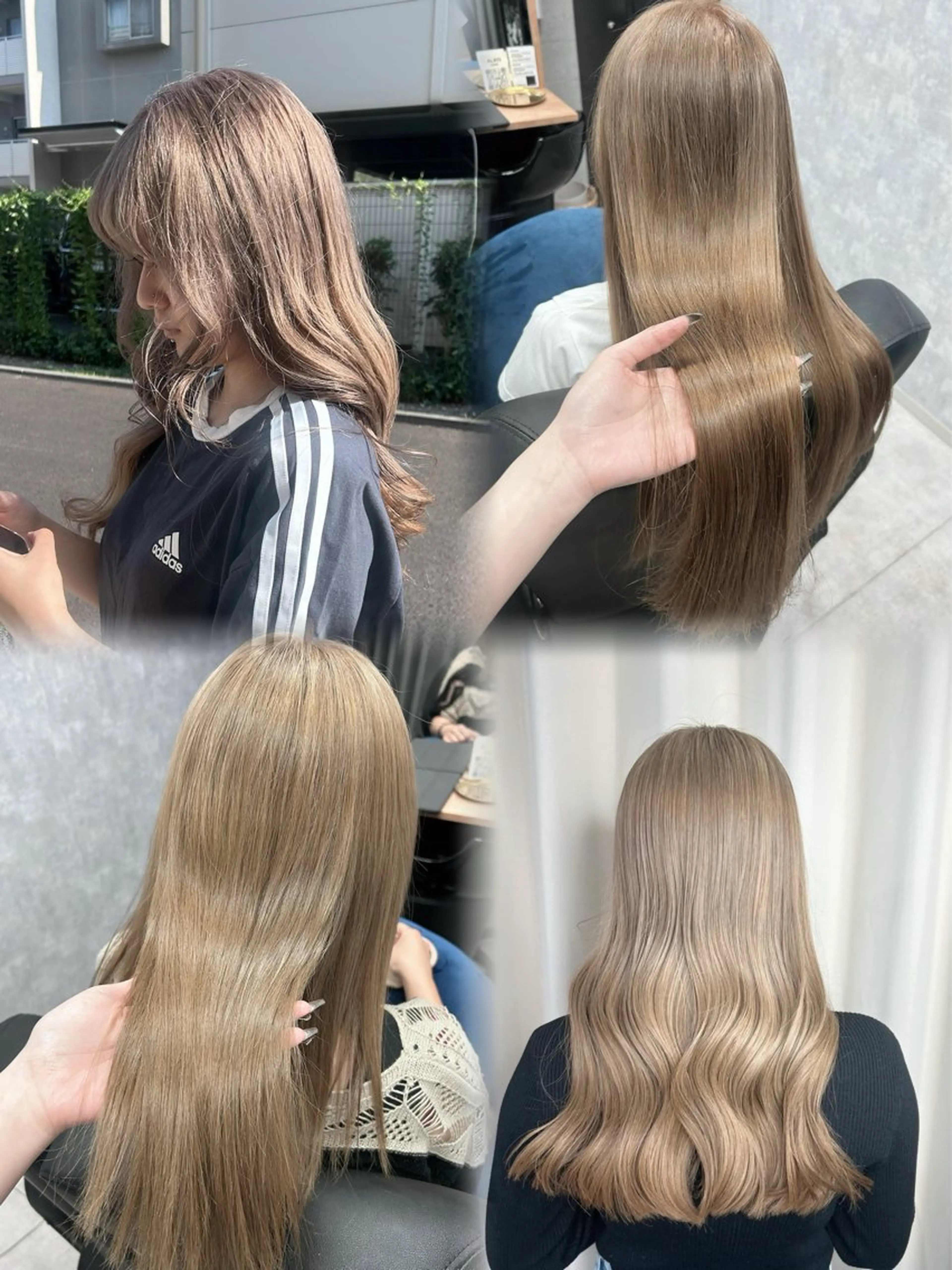 ロング ヘアカラー ハイトーン×艶カラー 🤍MIZUKIのヘアスタイル