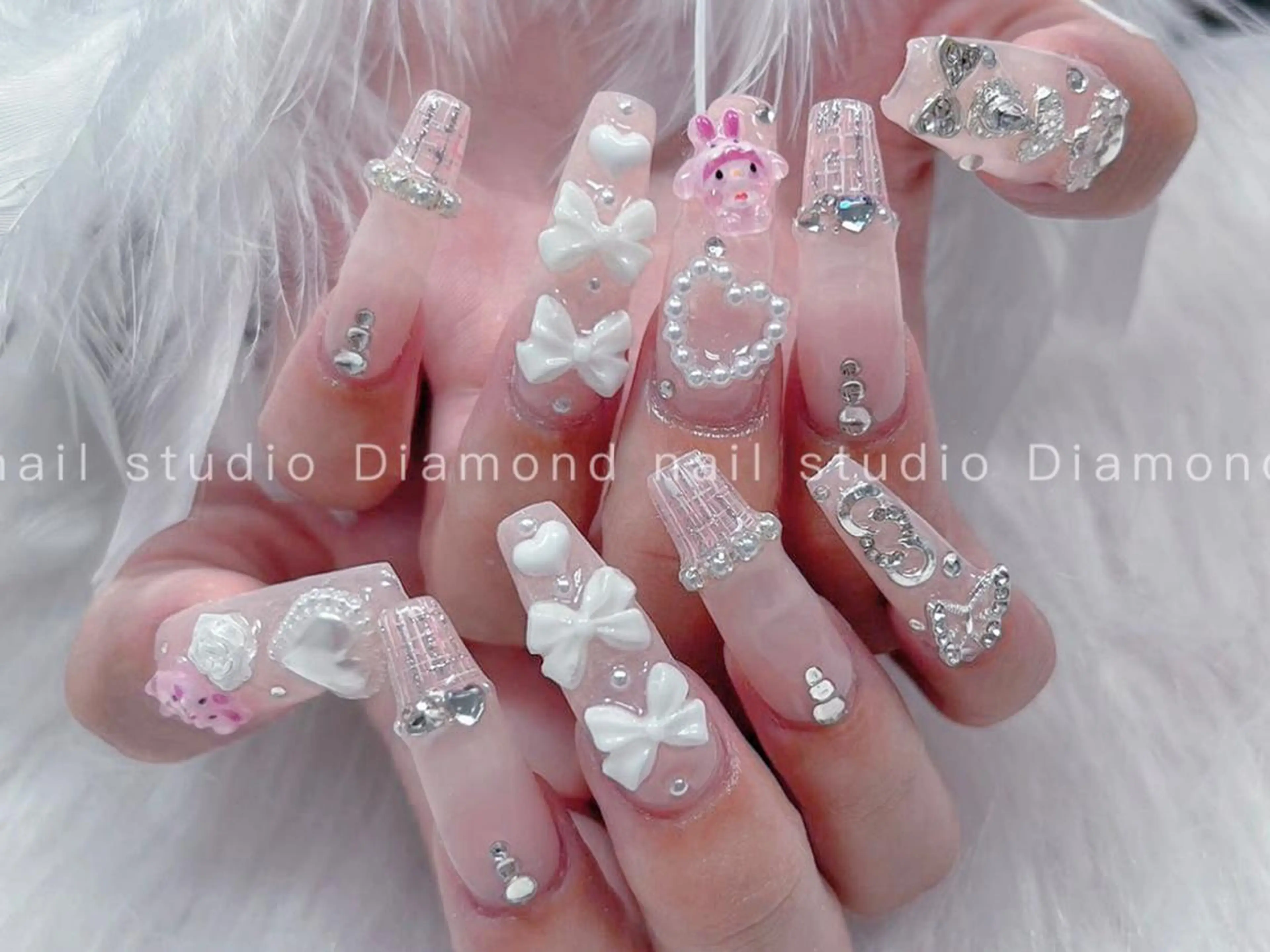 ネイル 持ち込み スカルプネイル DIAMOND Nail🍒のネイルデザイン