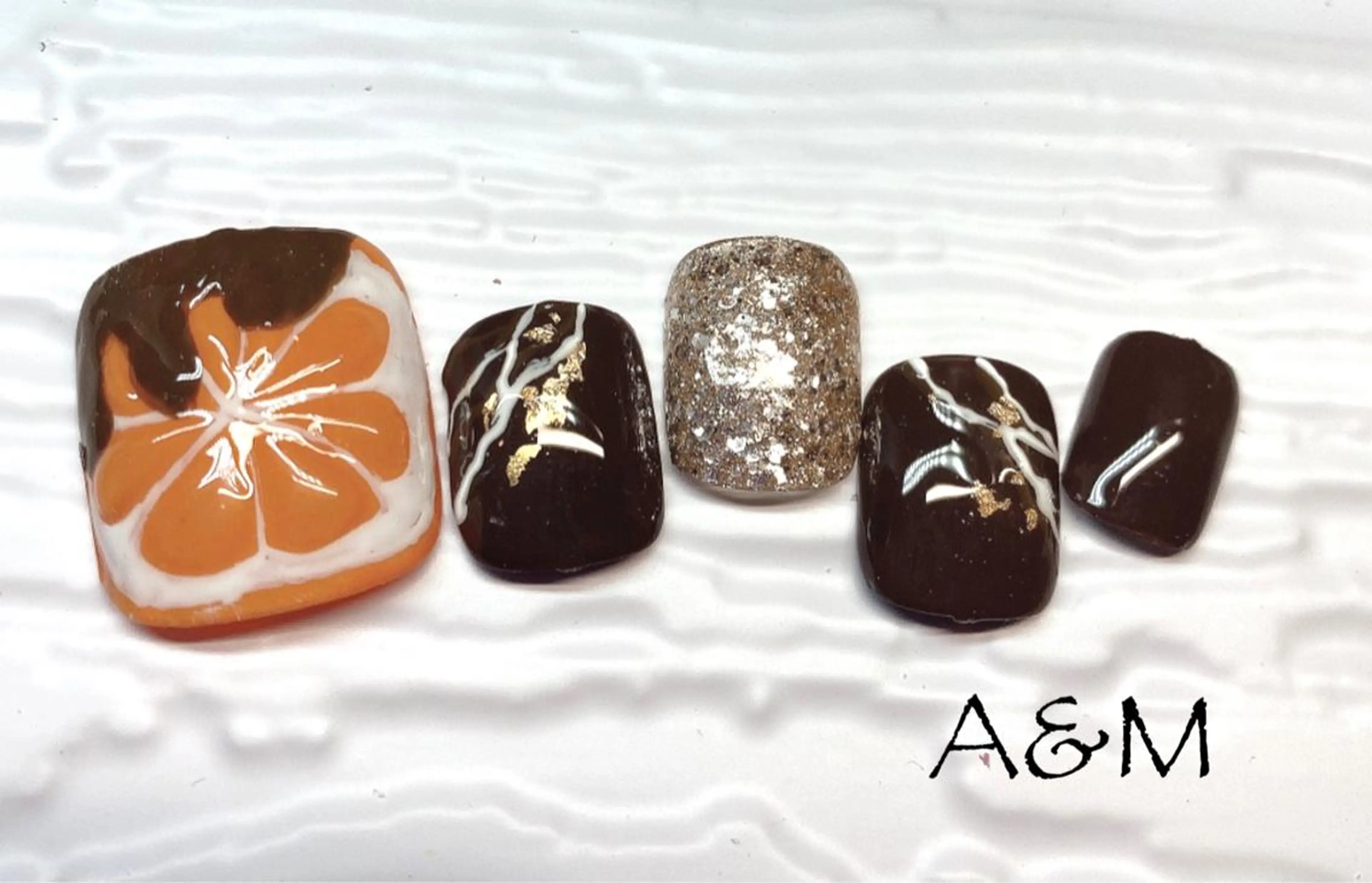 ネイル フットネイル バレンタイン フットネイル 北村 麻美のネイルデザイン