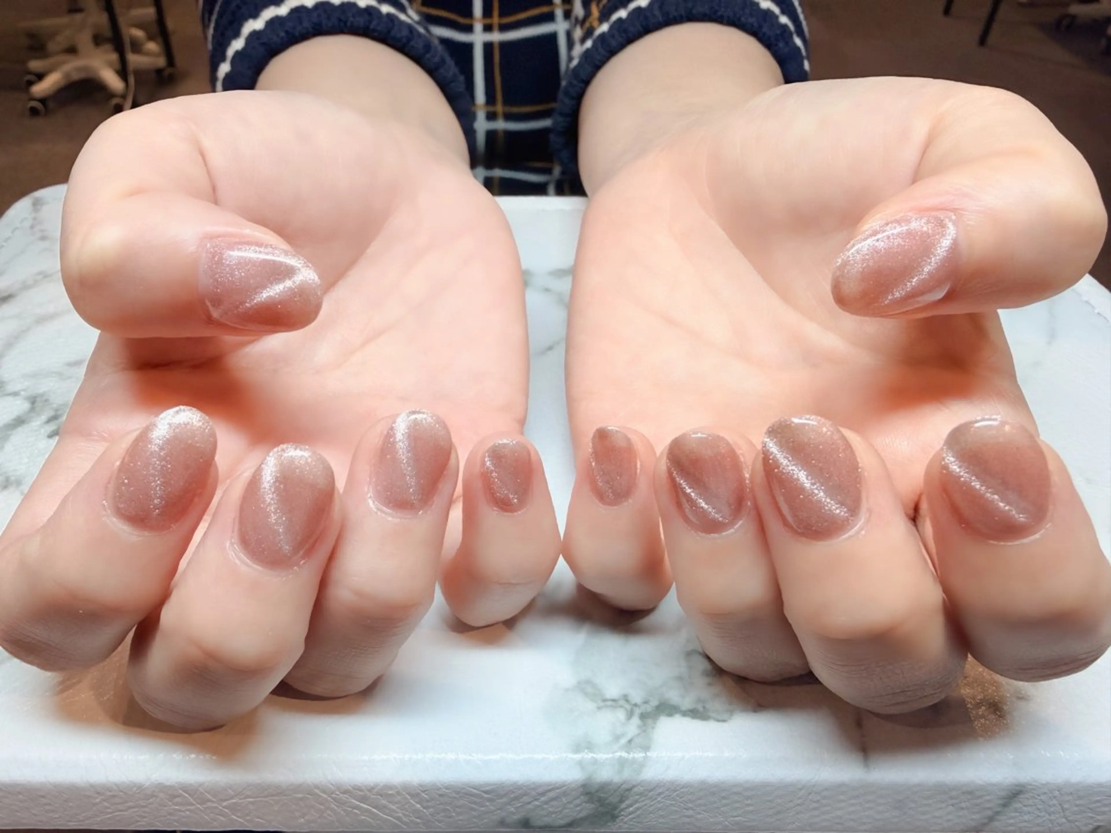 ネイル マグネットネイル ハンドネイル 奥野 麗花のネイルデザイン