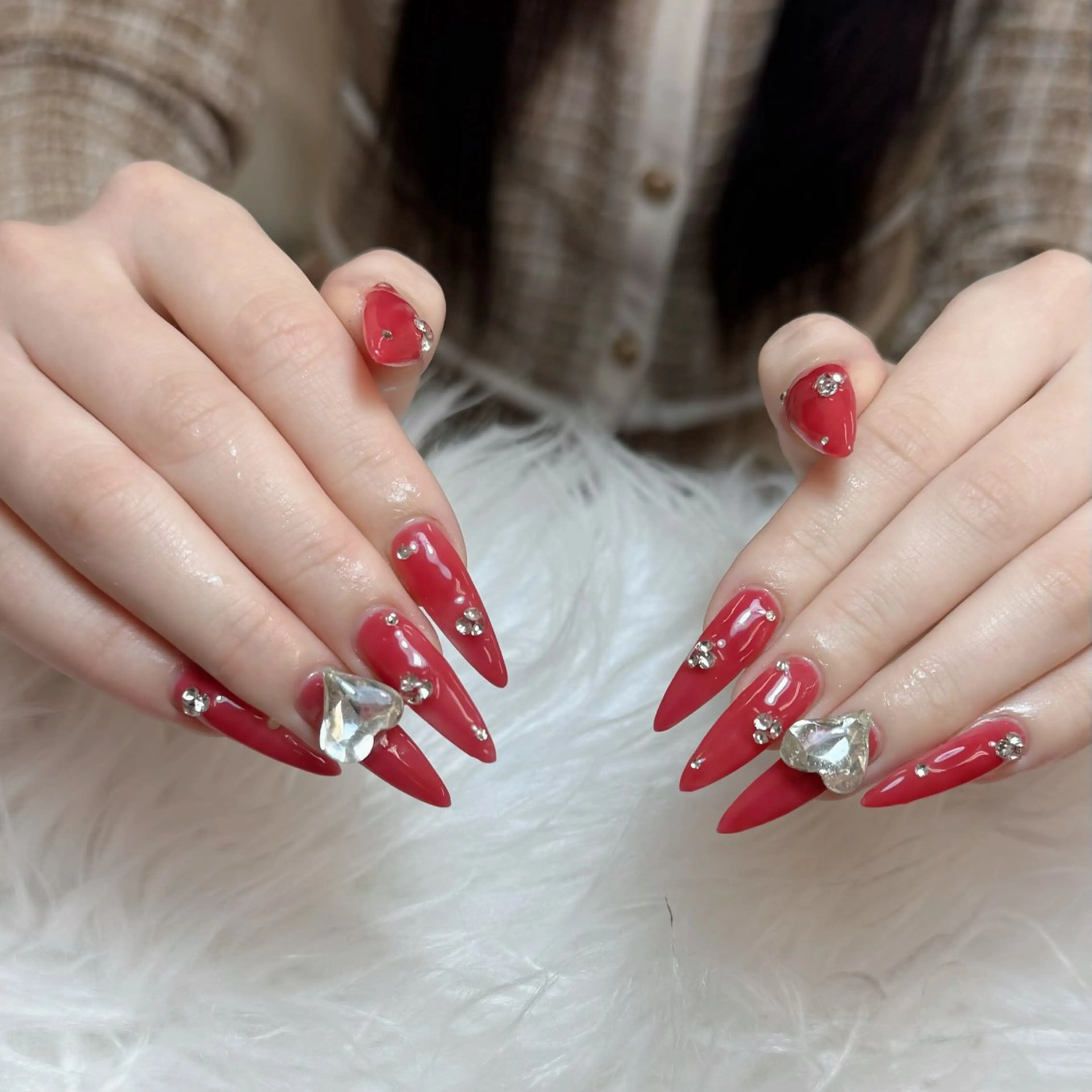 ネイル ジェルネイル 韓国ネイル マグネットネイル ネイルチップ 冬ネイル Lenie Nail Salonのネイルデザイン