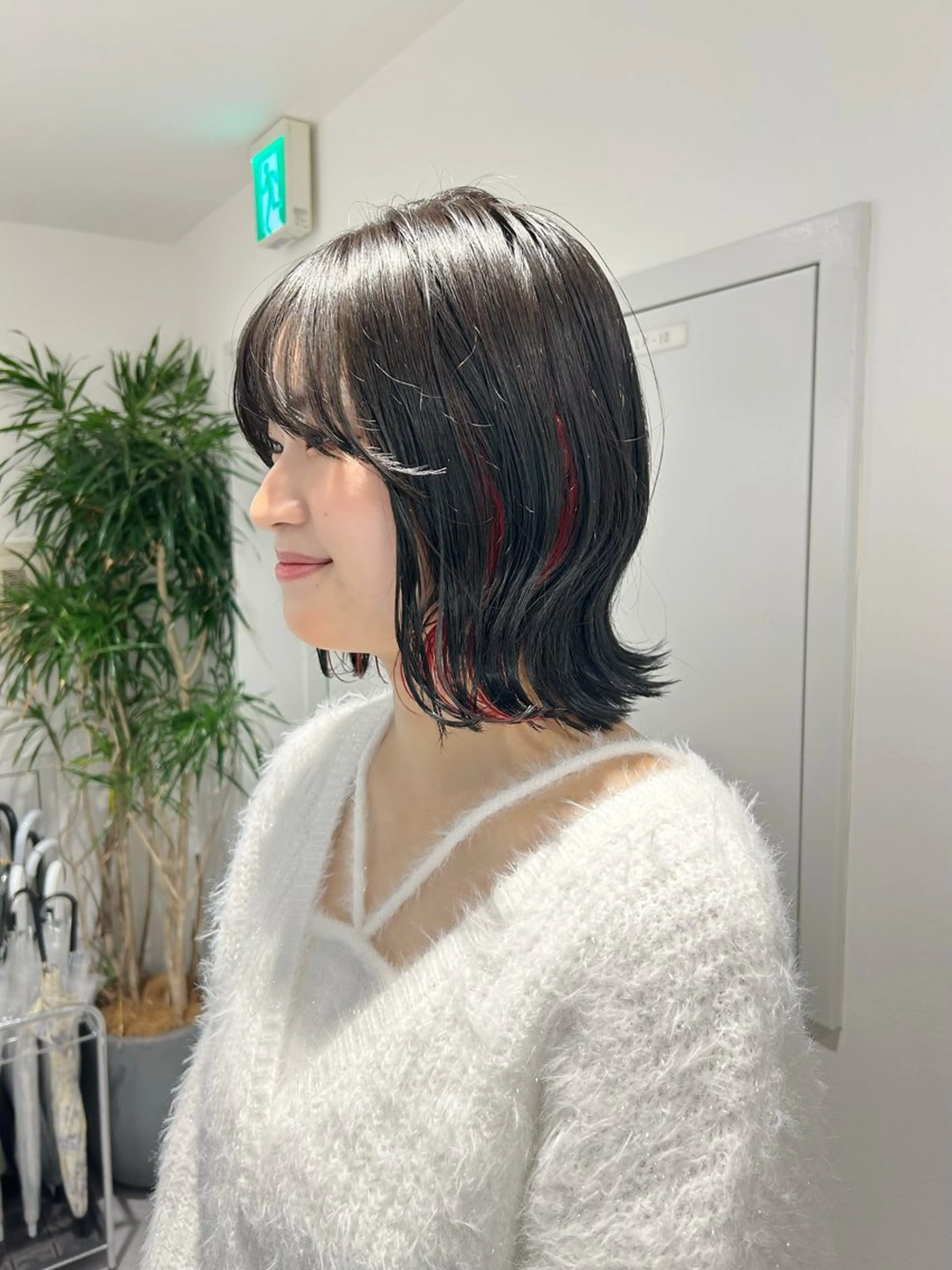 ミディアム カラー インナーカラー くびれヘア 池袋ボブ/美髪 縮毛矯正taigaのヘアスタイル