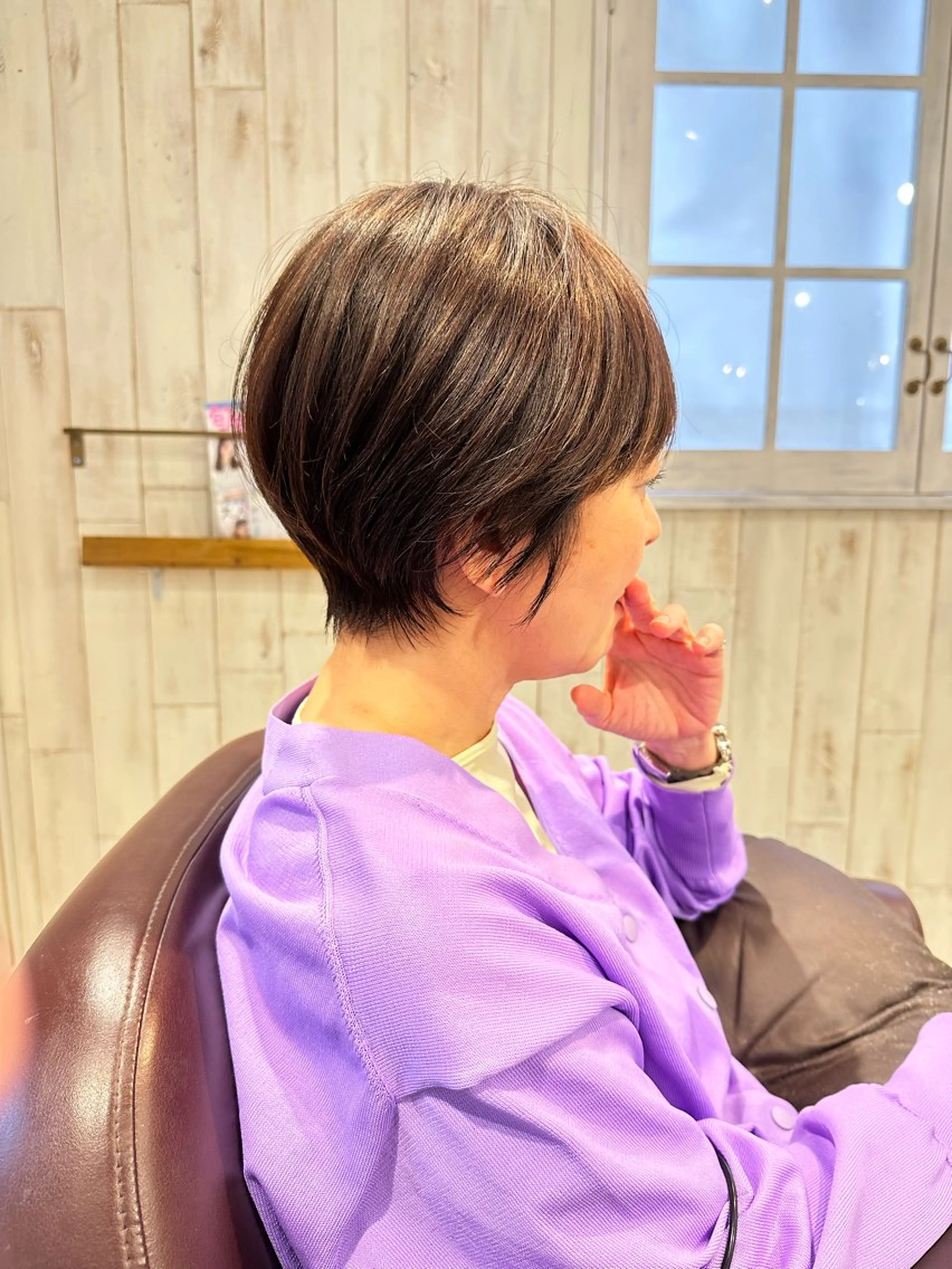 ショート カット トリートメント 縮毛矯正/ショート/ レイヤー/畑中正敏のヘアスタイル