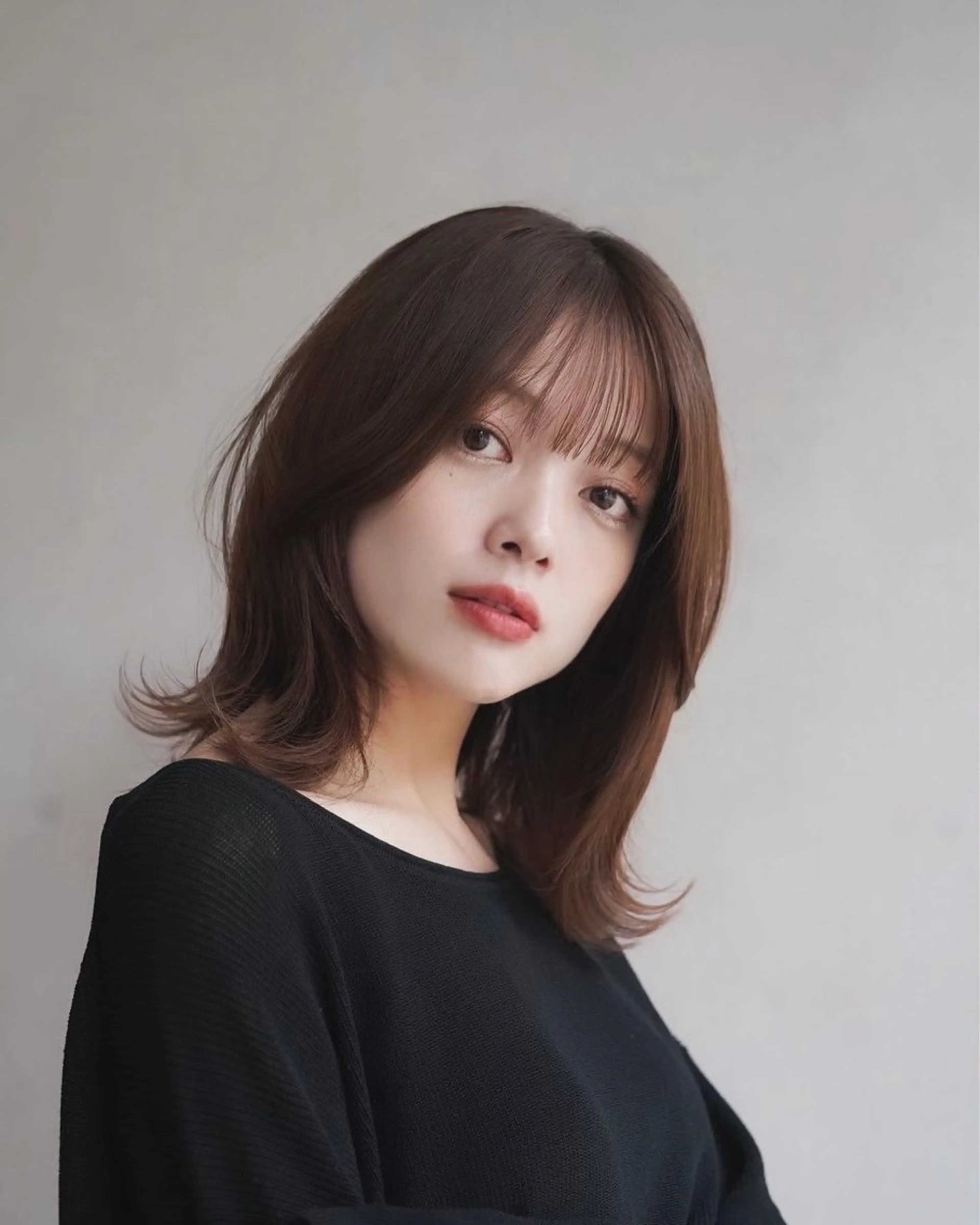 ミディアム くびれヘア レイヤーカット/ くびれヘア佐藤大空のヘアスタイル