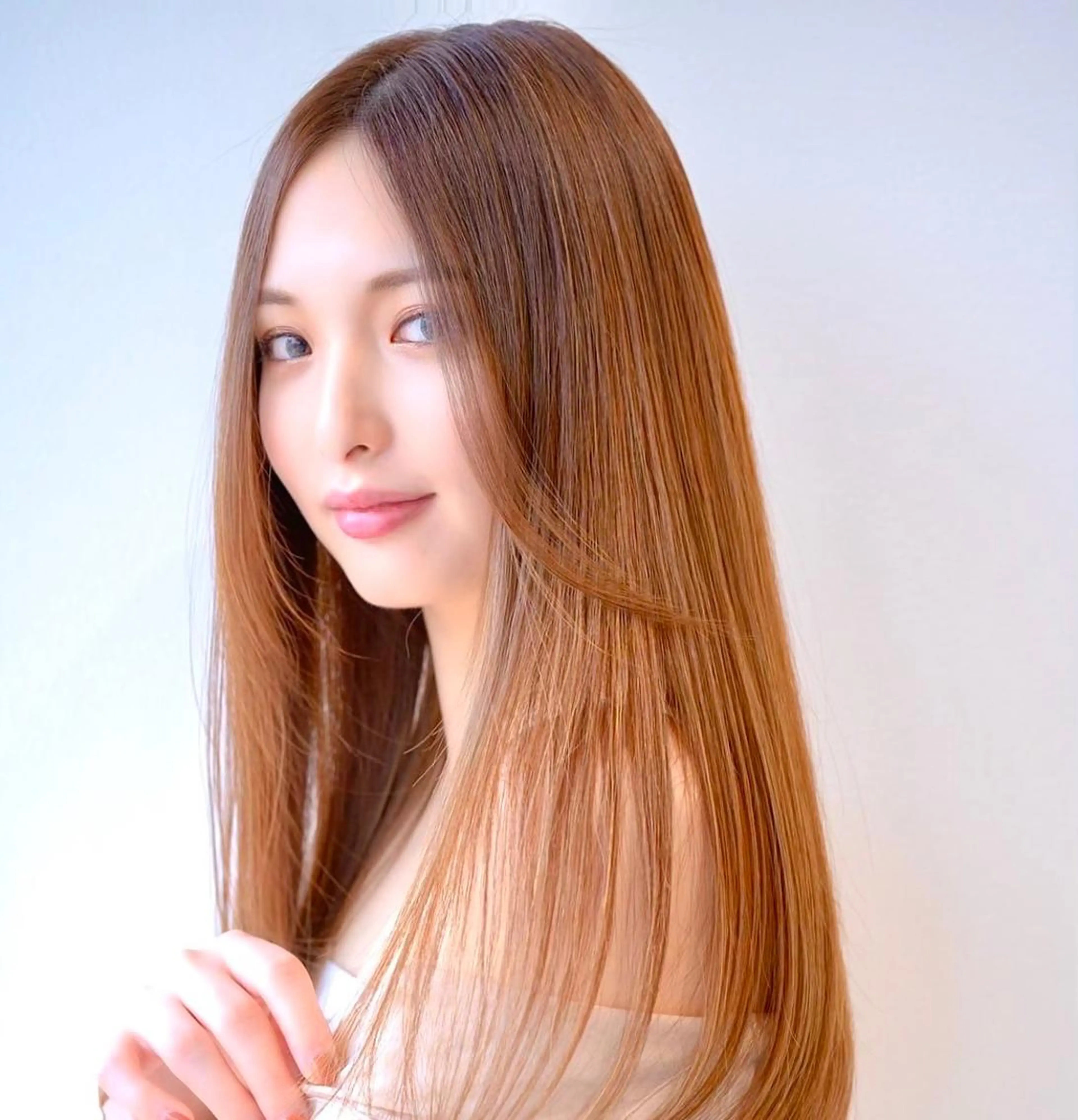 ロング ハピネスクローバー学園前所属・✨ミニモ指名奈良1位 ✨濱崎のヘアスタイル