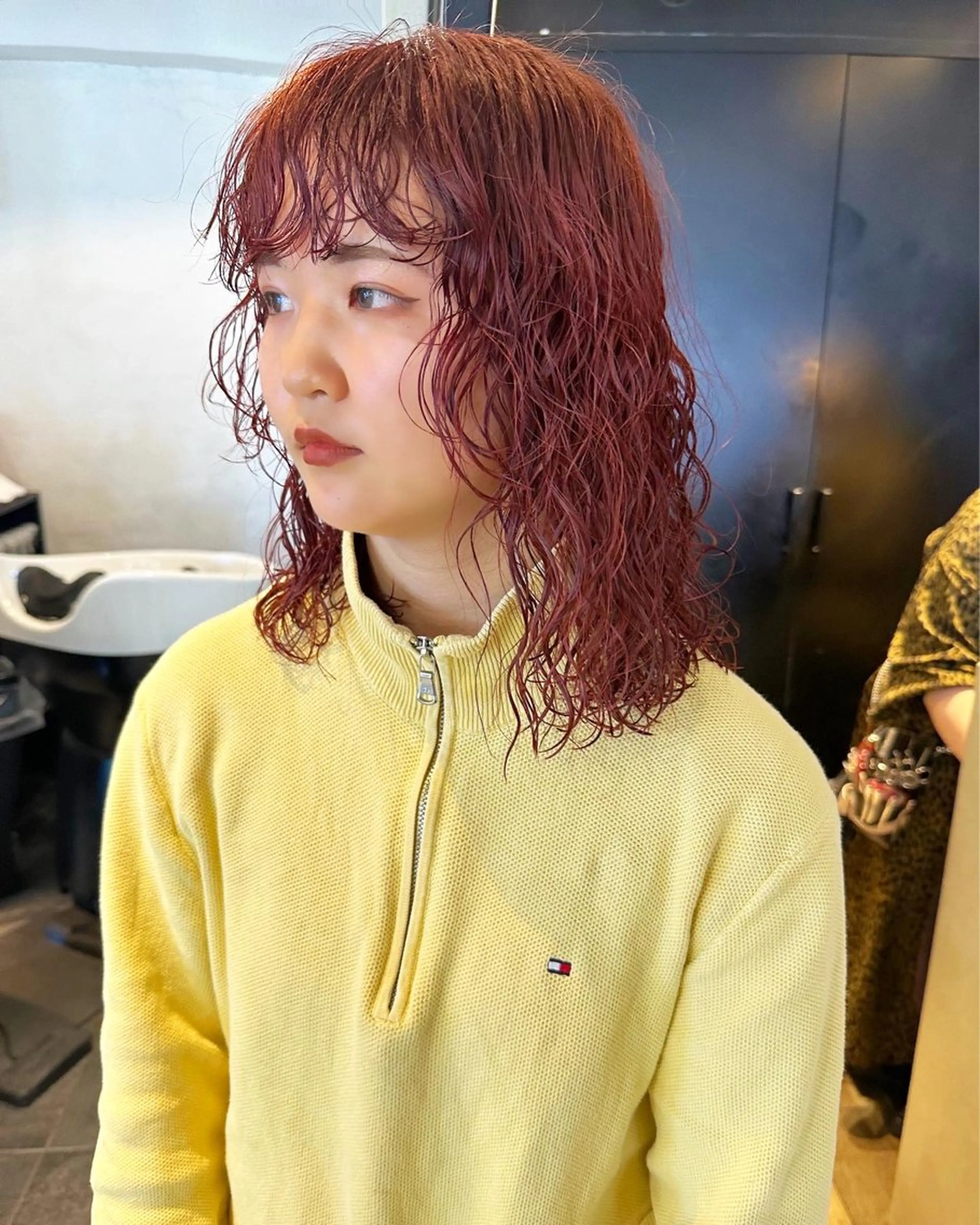 ミディアム ヘアカラー ラベンダーカラー＆ ミルクティー太田のヘアスタイル