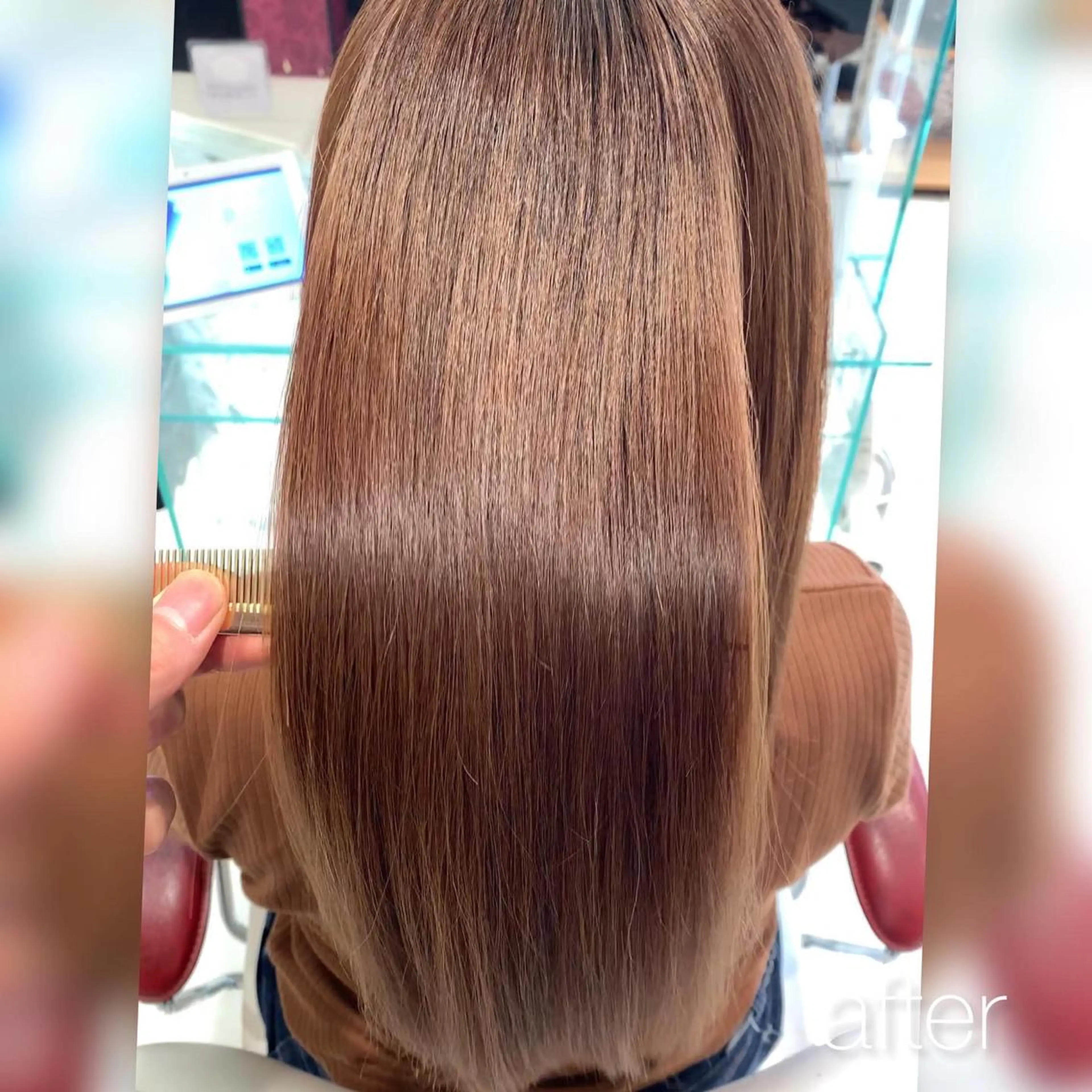 セミロング トリートメント 酸熱トリートメント 中川/縮毛矯正/ 高羽　克明のヘアスタイル