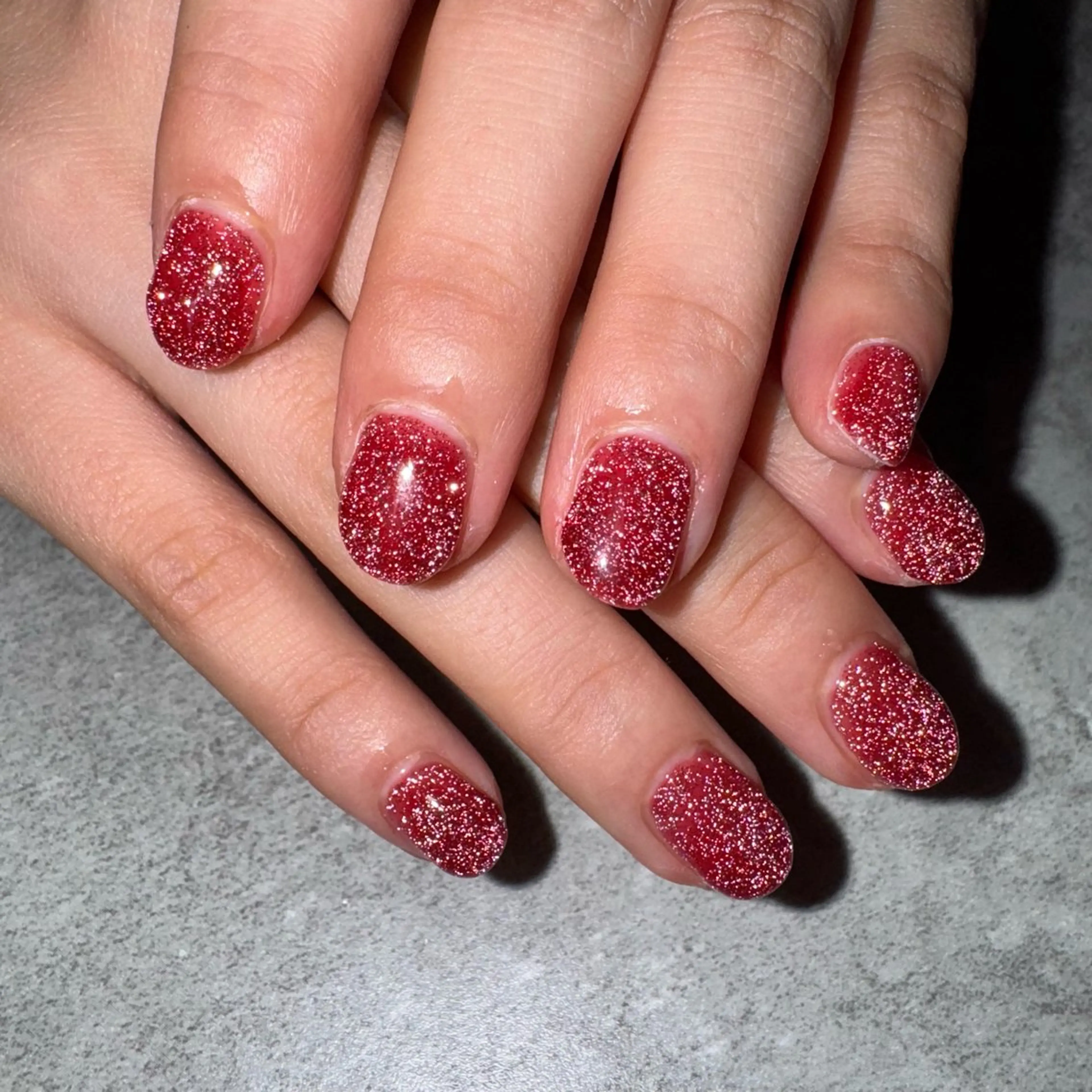 ネイル フラッシュネイル 赤色 MATATABI. kumiのネイルデザイン