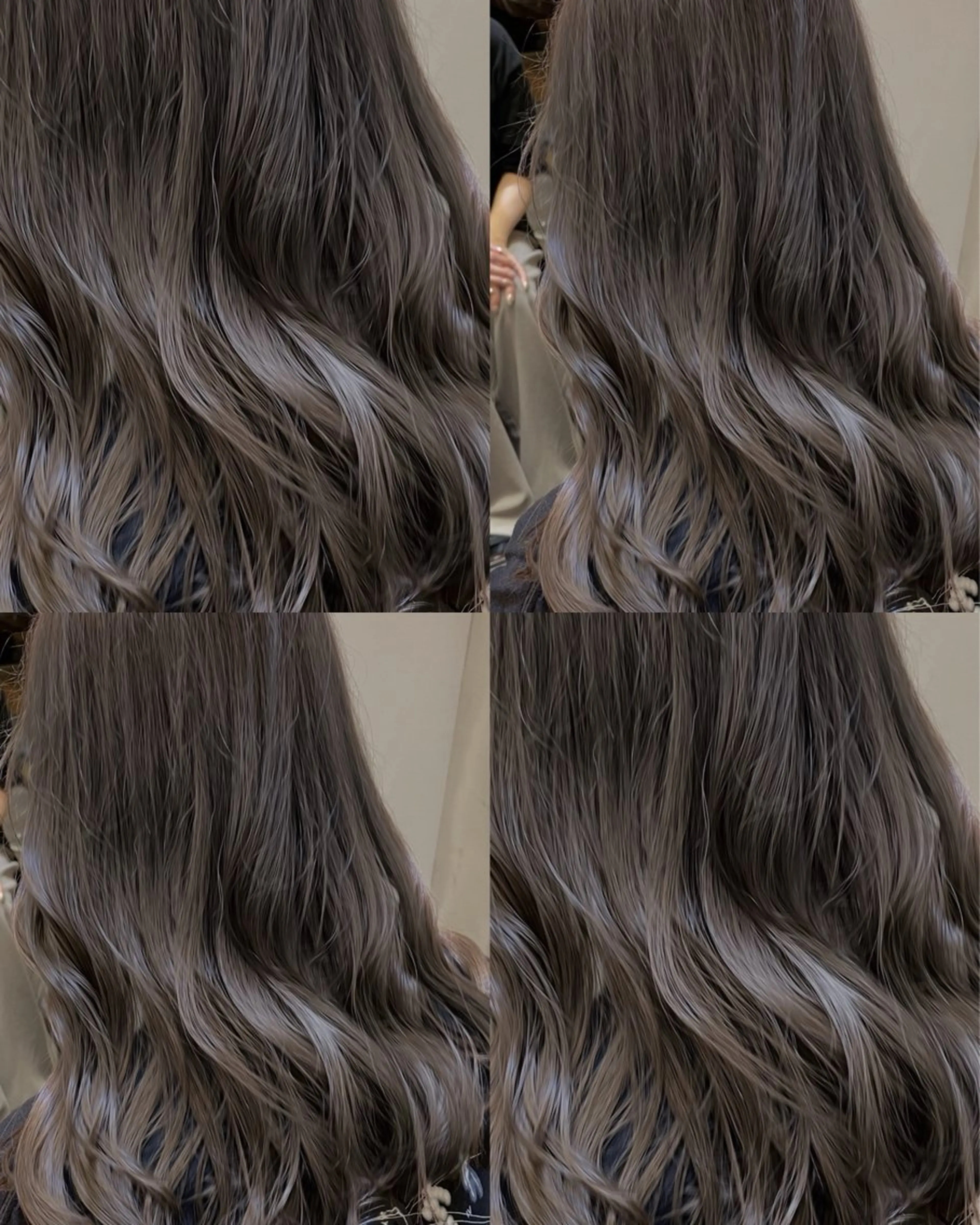 セミロング カラー カット ヘアカラー トリートメント 🫧韓国レイヤー 艶ベージュ🤎ユウキのヘアスタイル