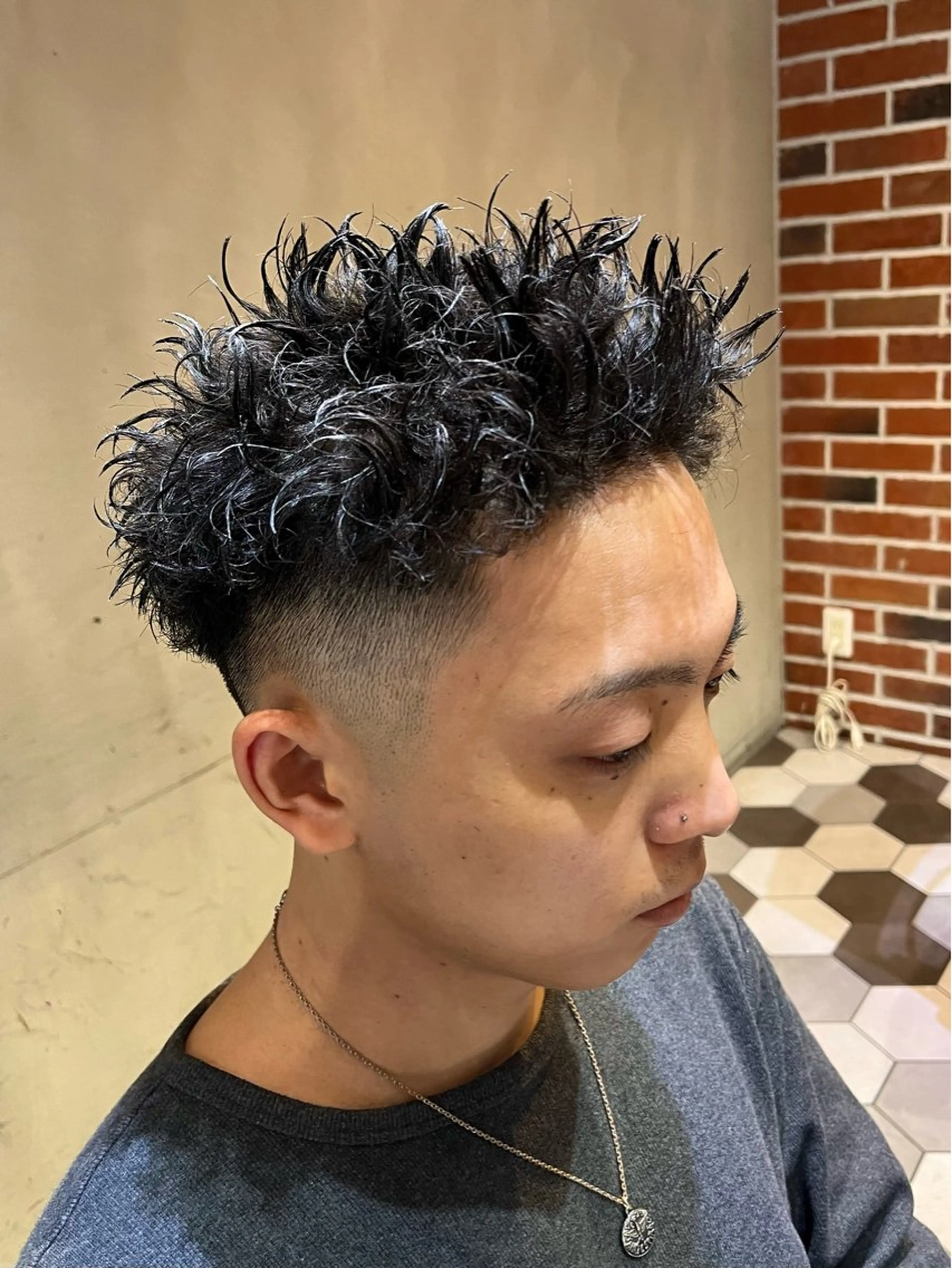 ショート パーマ メンズ 梅田/メンズ専門 ／加地光尊のヘアスタイル