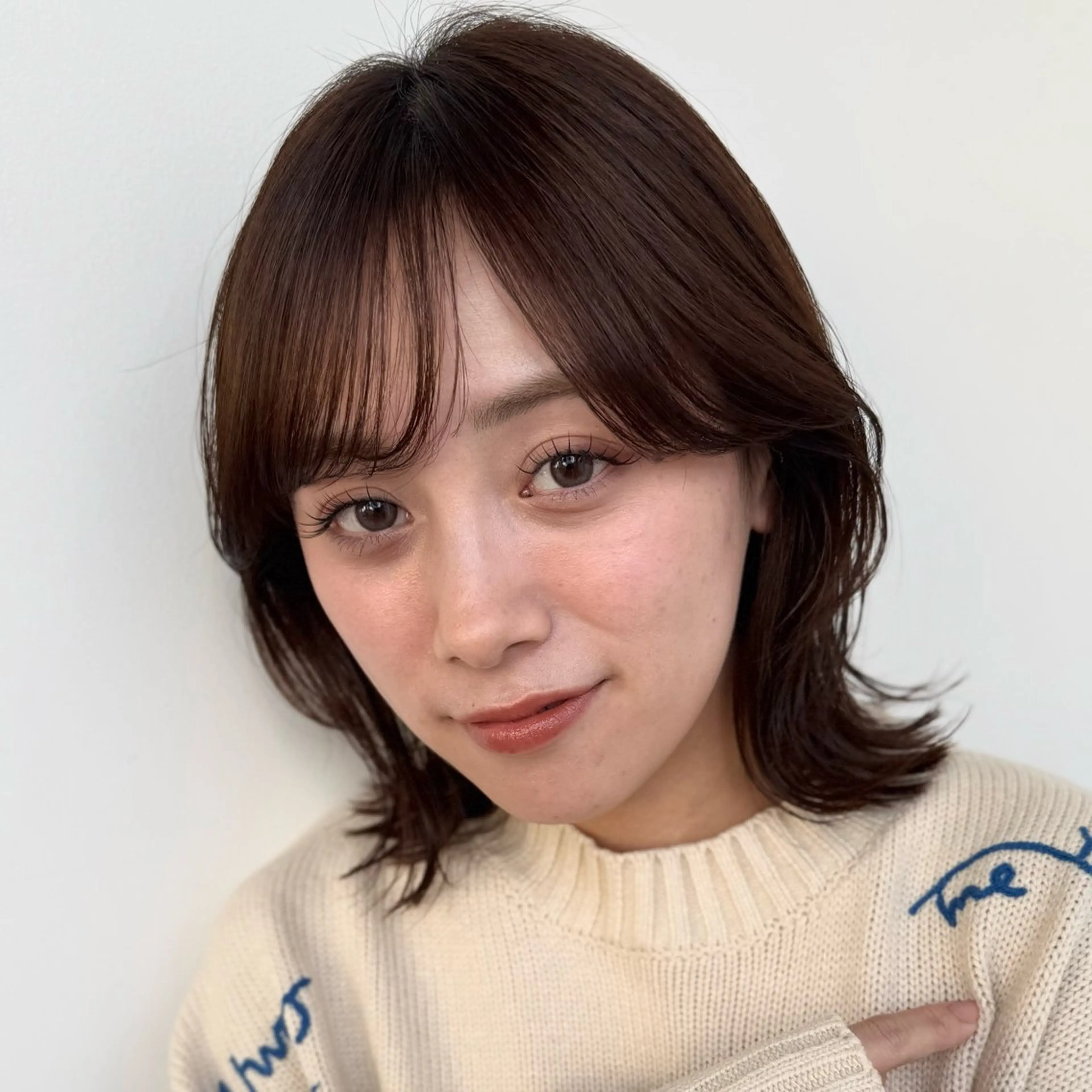 ミディアム カラー カット ヘアカラー トリートメント 透明感カラー/レイ ヤー/Nana🌈のヘアスタイル