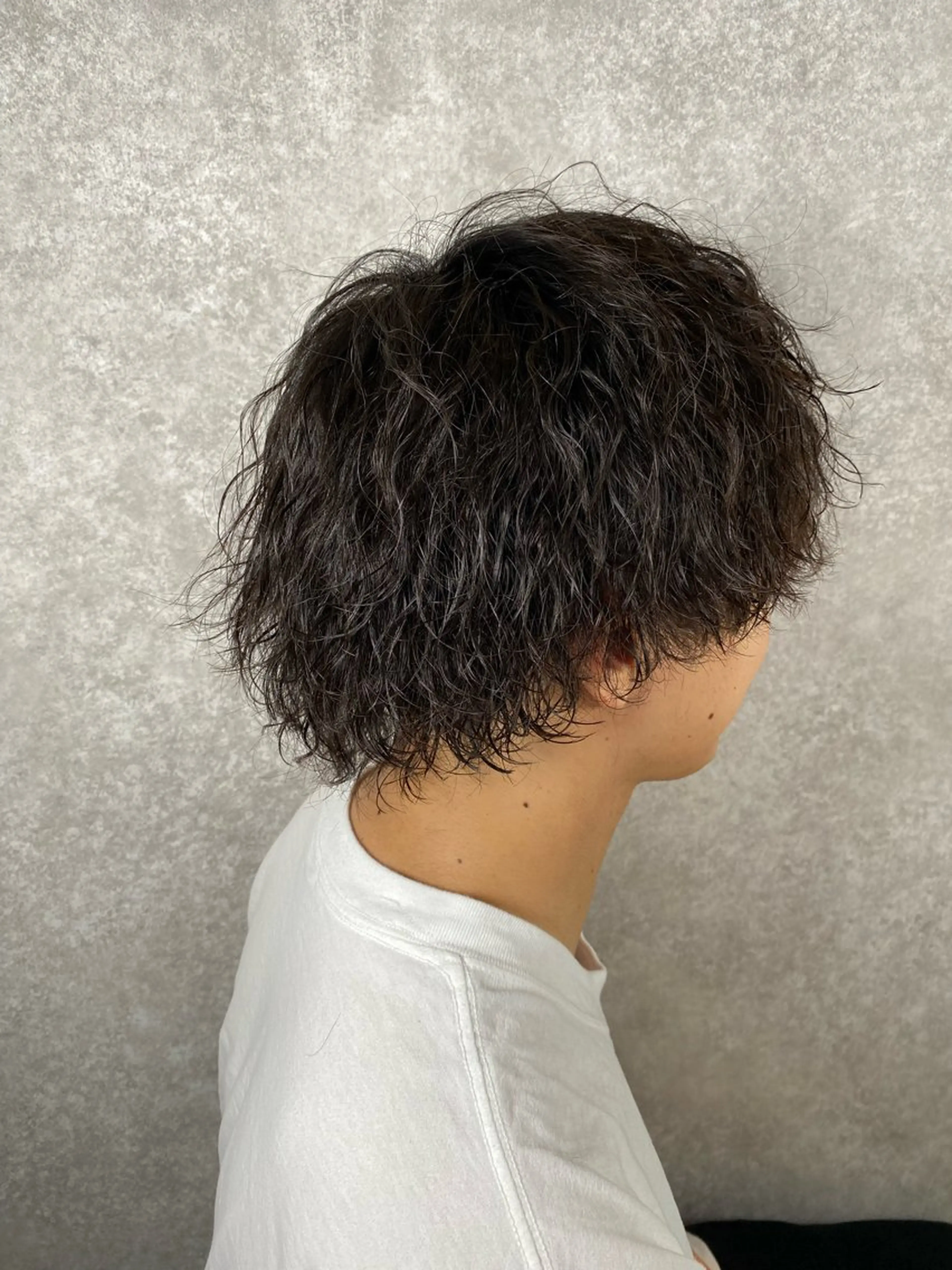 メンズ カット パーマ 中家 碧惟のヘアスタイル