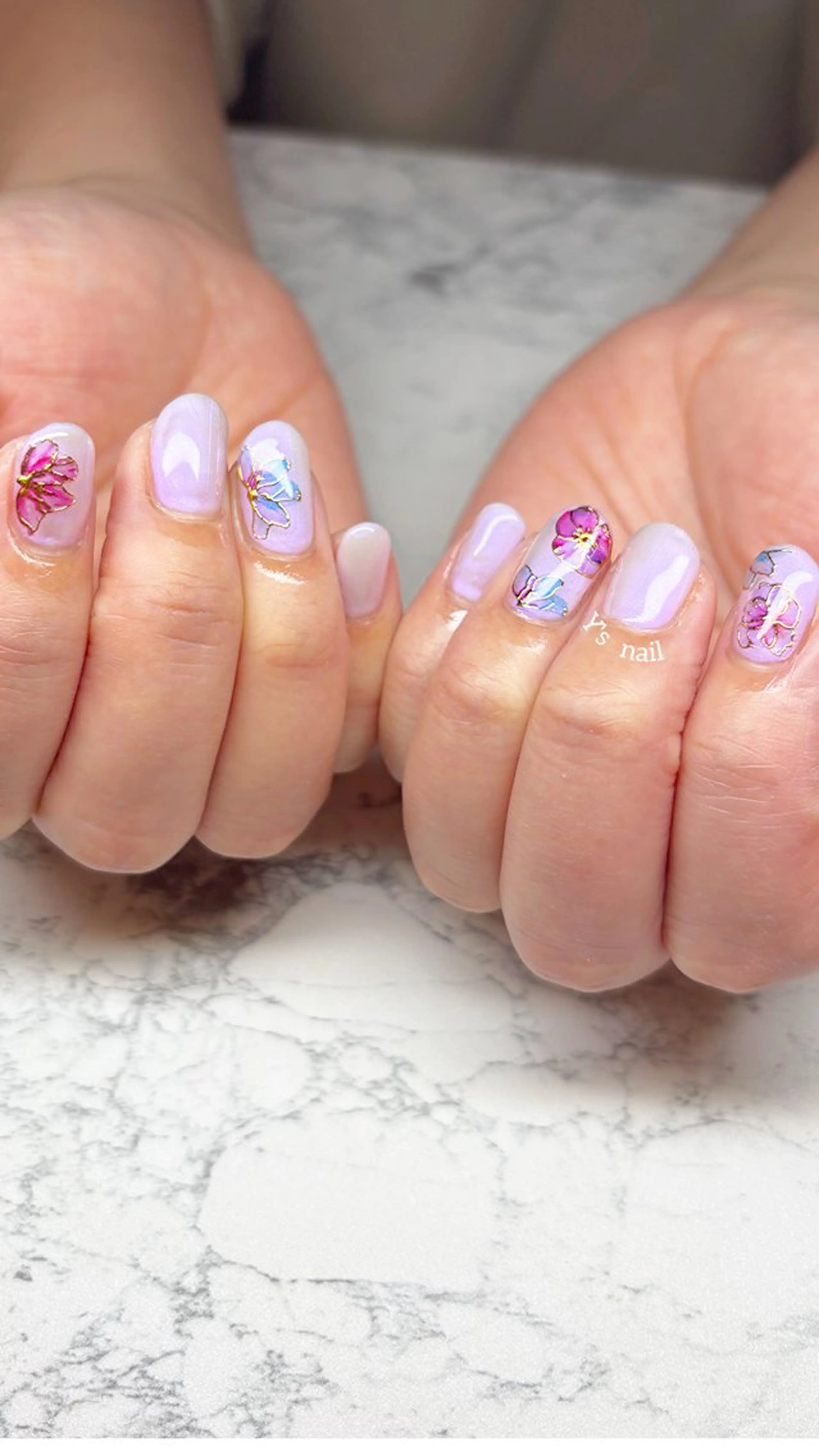 ネイル 持ち込み ハンドネイル 手書きが得意🖌️ Y’s  nailのネイルデザイン