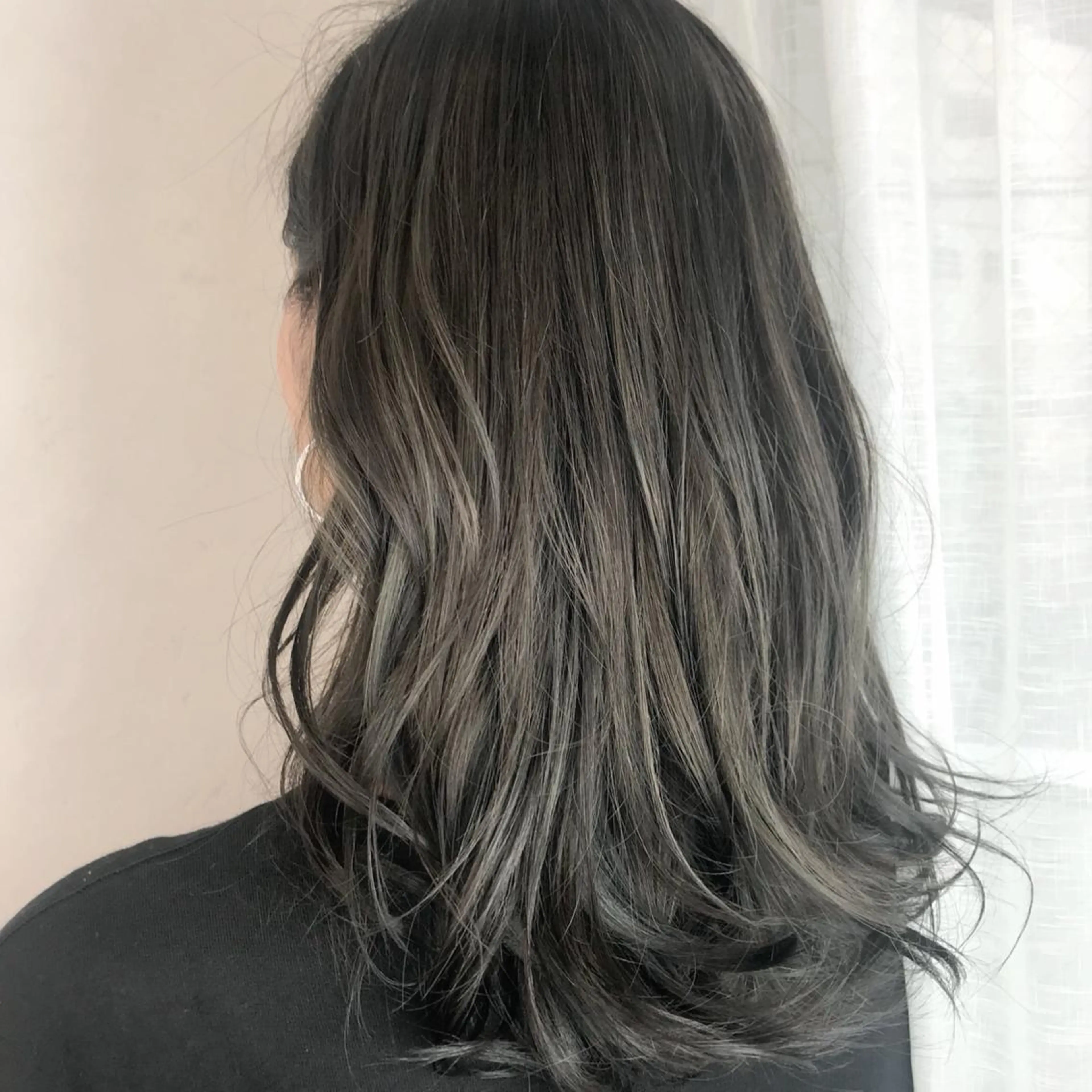 セミロング カラー メンズ限定クーポン シェアサロン博多のヘアスタイル