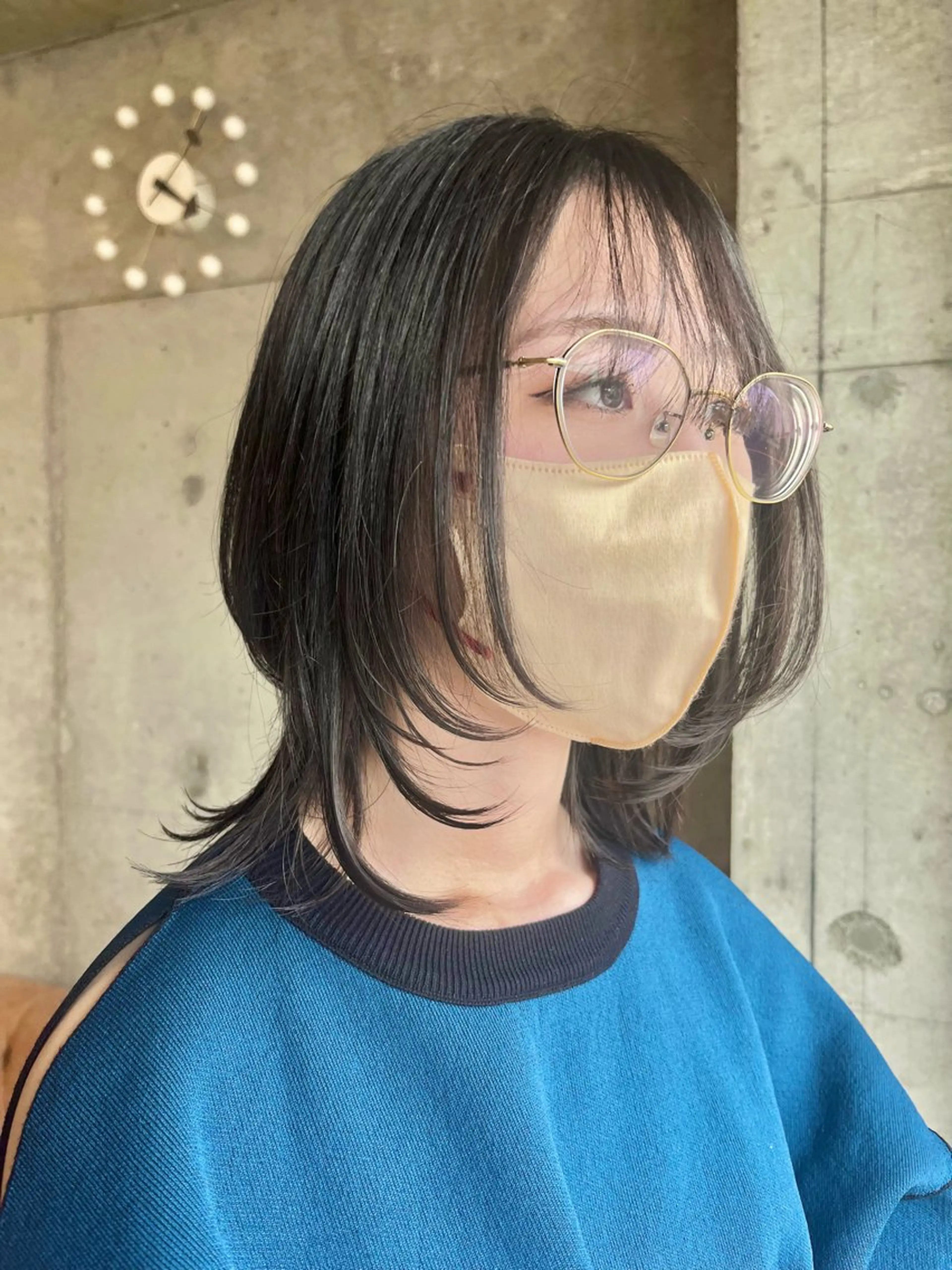 ミディアム 加藤 涼来のヘアスタイル