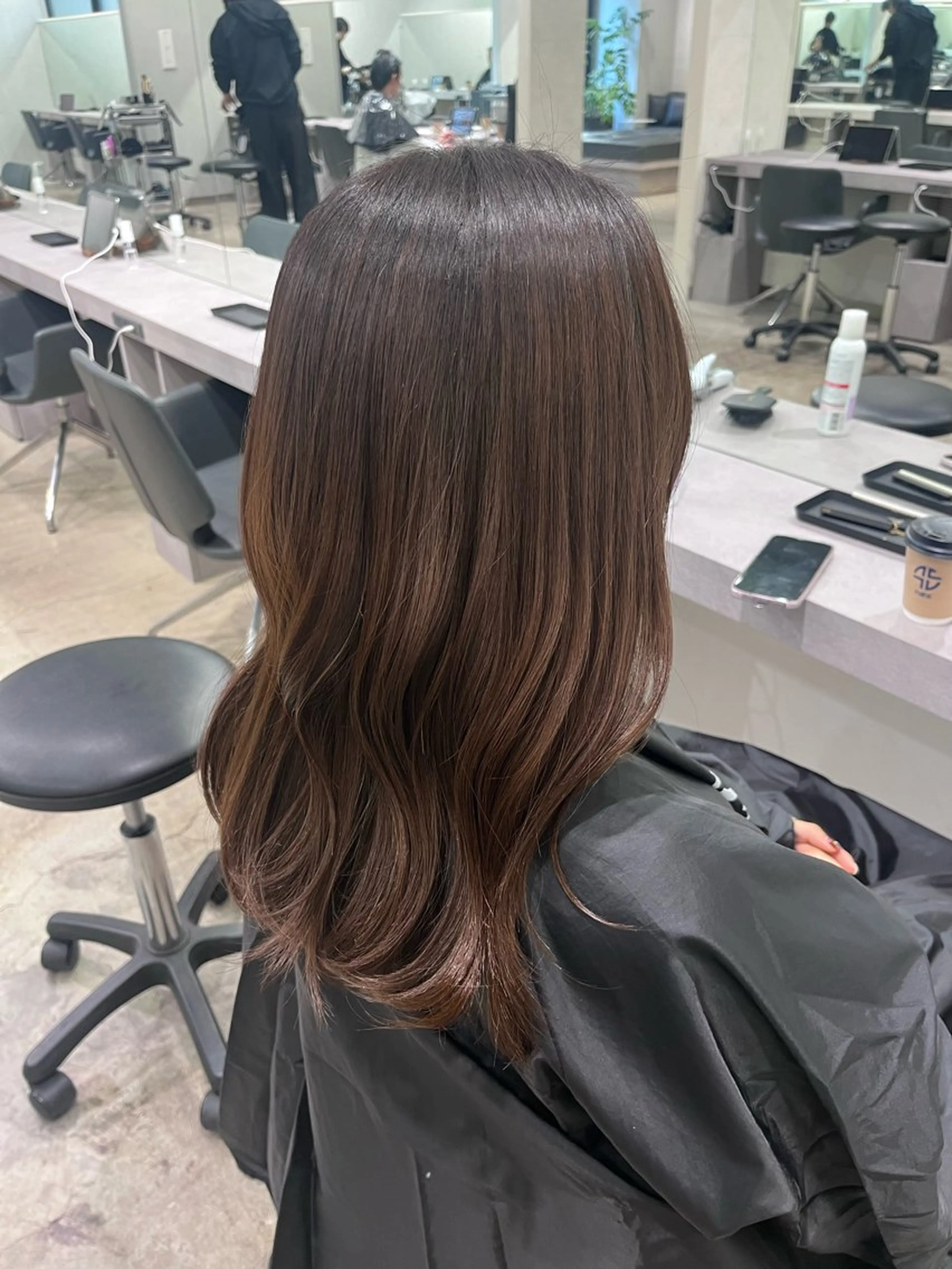 セミロング 美髪×縮毛矯正 水上真由美😘のヘアスタイル