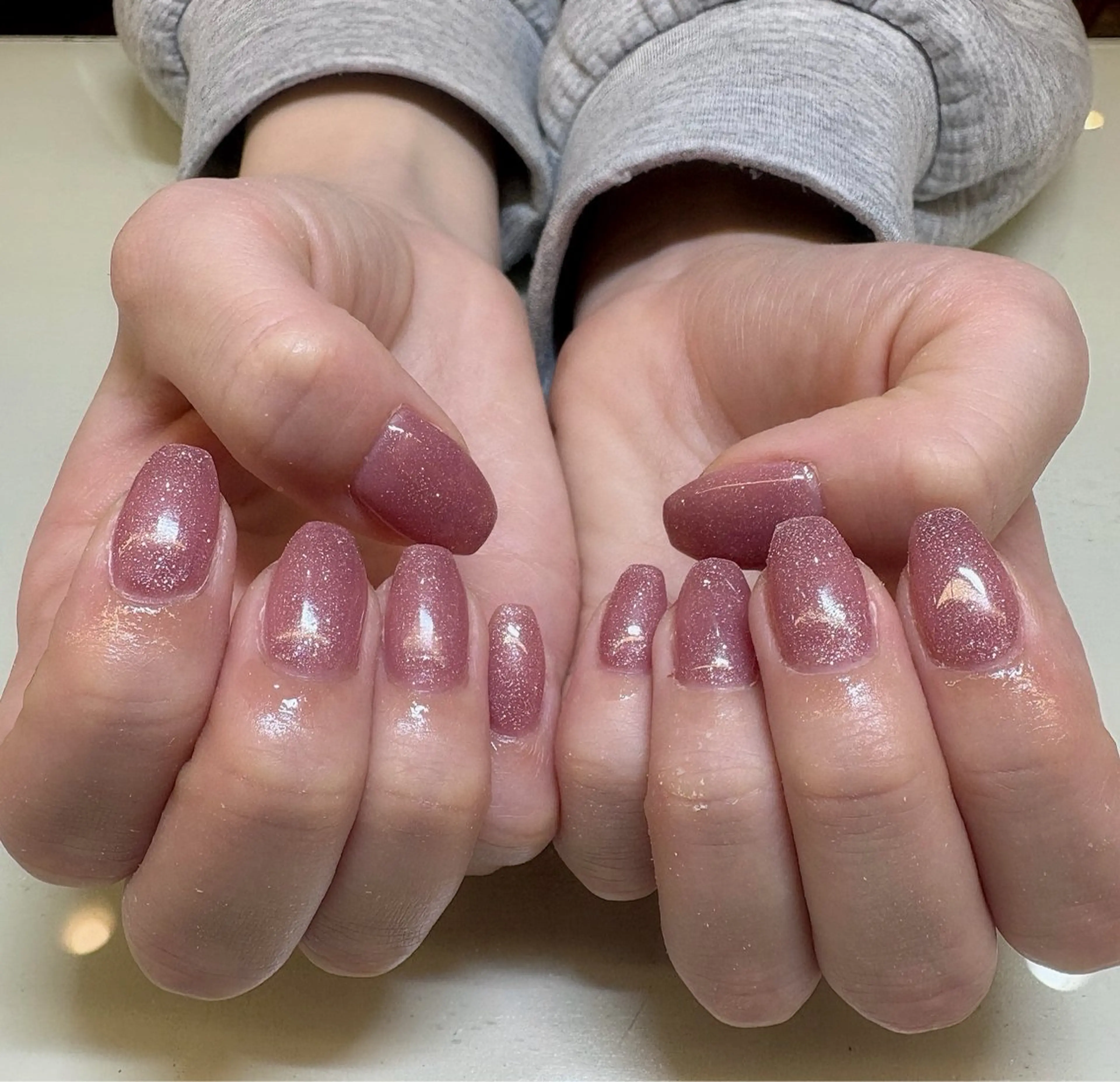 ネイル ワンカラーネイル 上田 彩乃のネイルデザイン