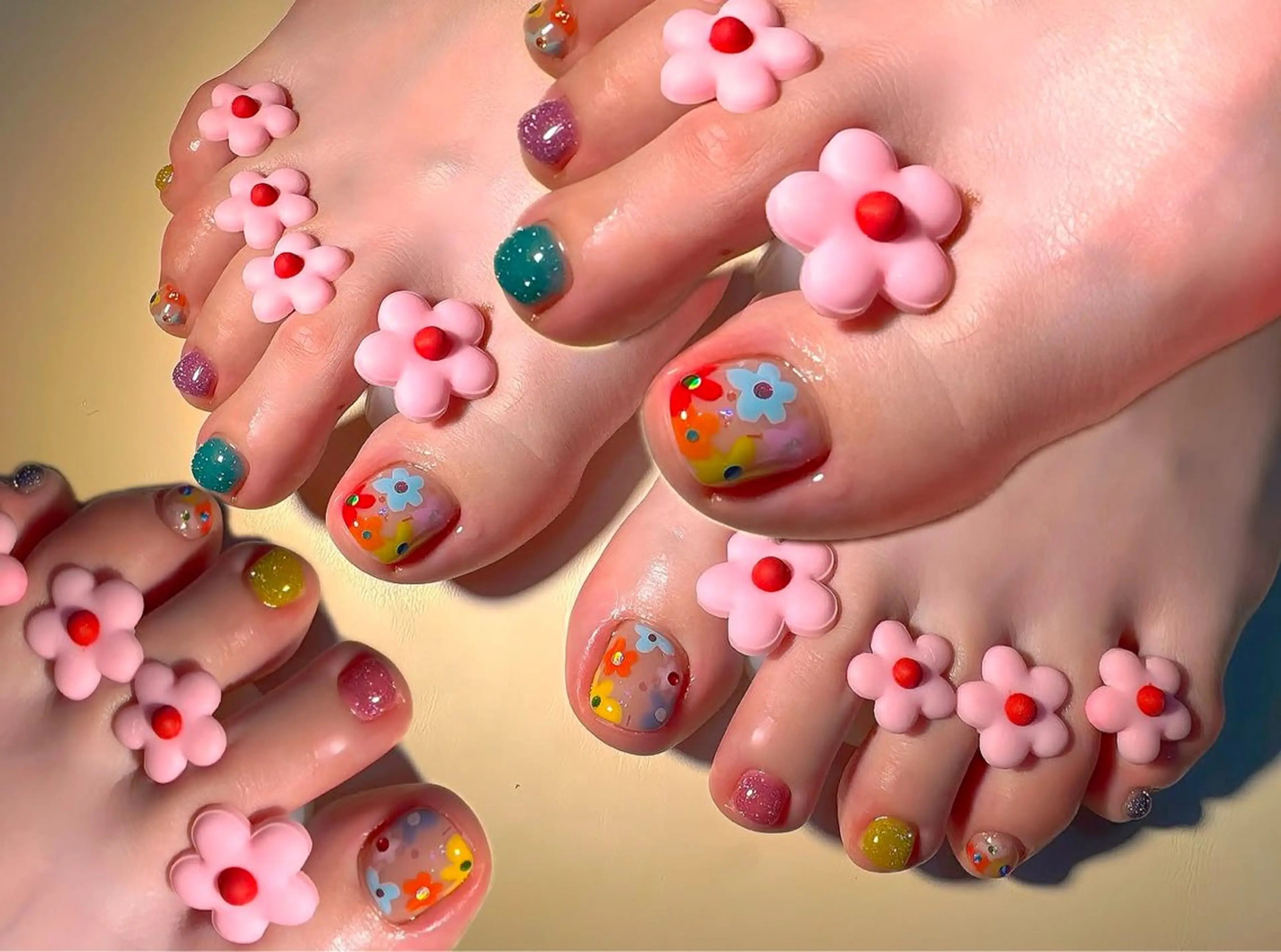 ネイル アートネイル オーロラネイル チークネイル フレンチネイル ガラスフレンチ ハンドネイル 🎀🎀YooLi Nail Salonのネイルデザイン