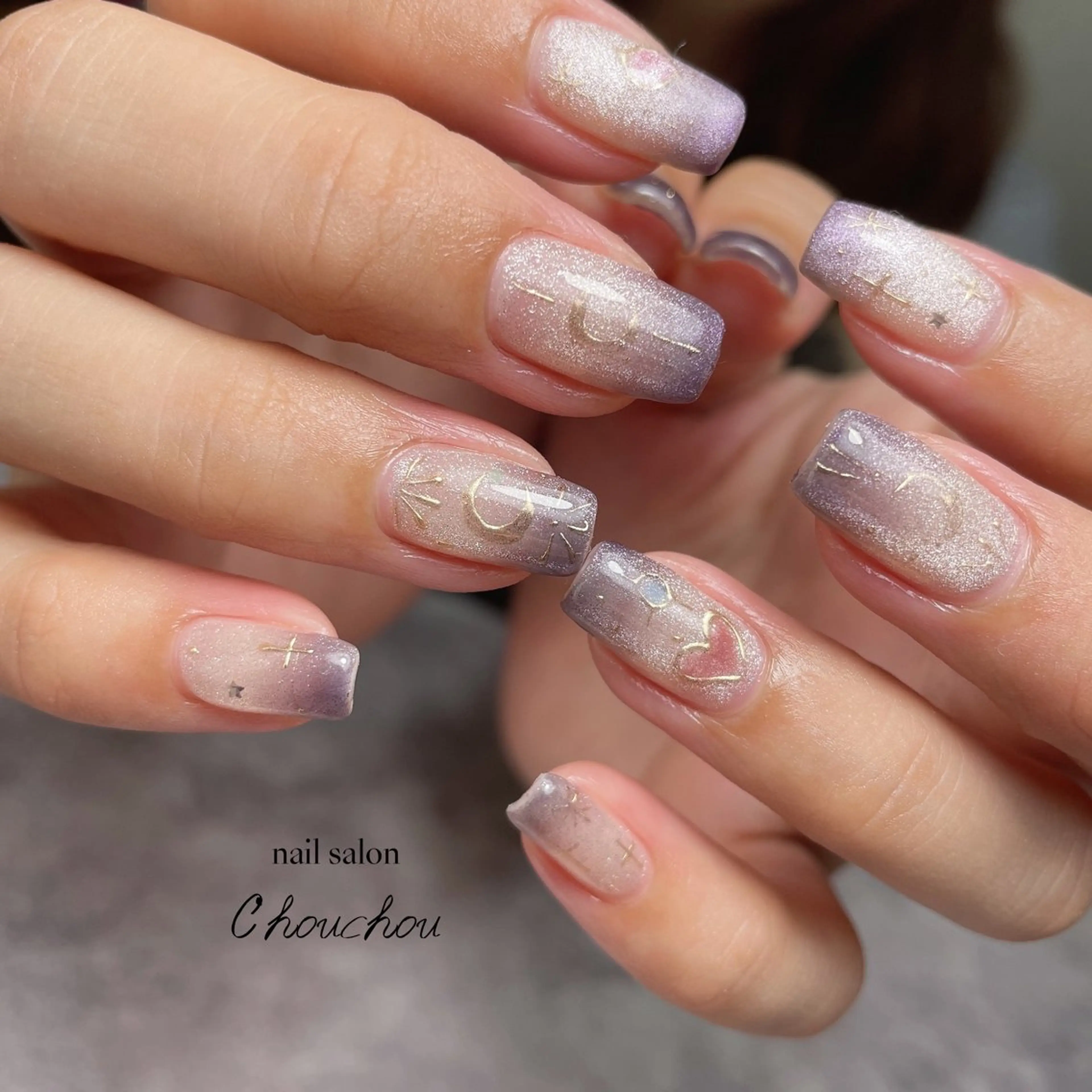 ネイル アートネイル ミラーネイル ハンドネイル C'hou chouのネイルデザイン