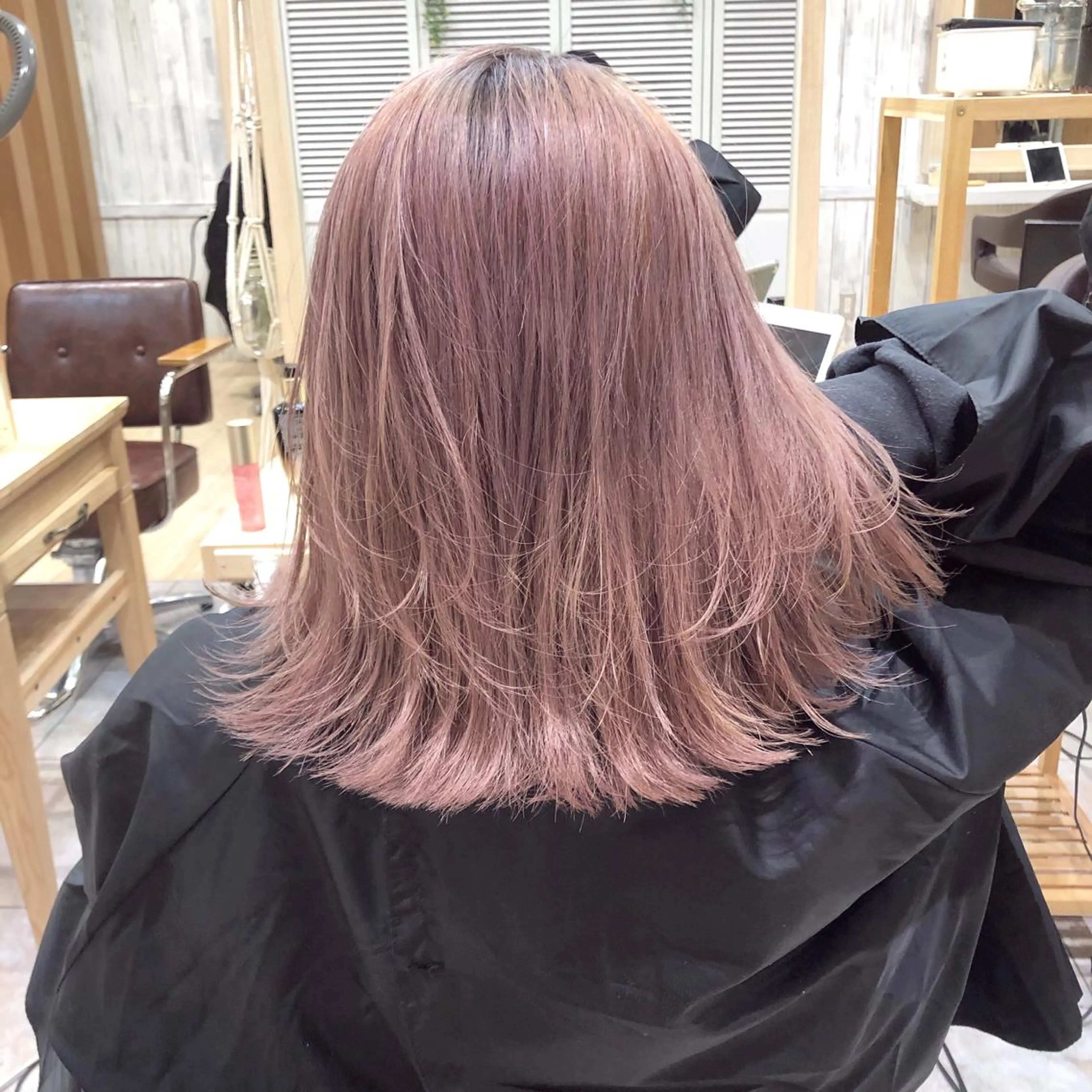 ミディアム カラー ヘアカラー トリートメント ❤️ダブルカラー 髪質改善❤️SAYAのヘアスタイル
