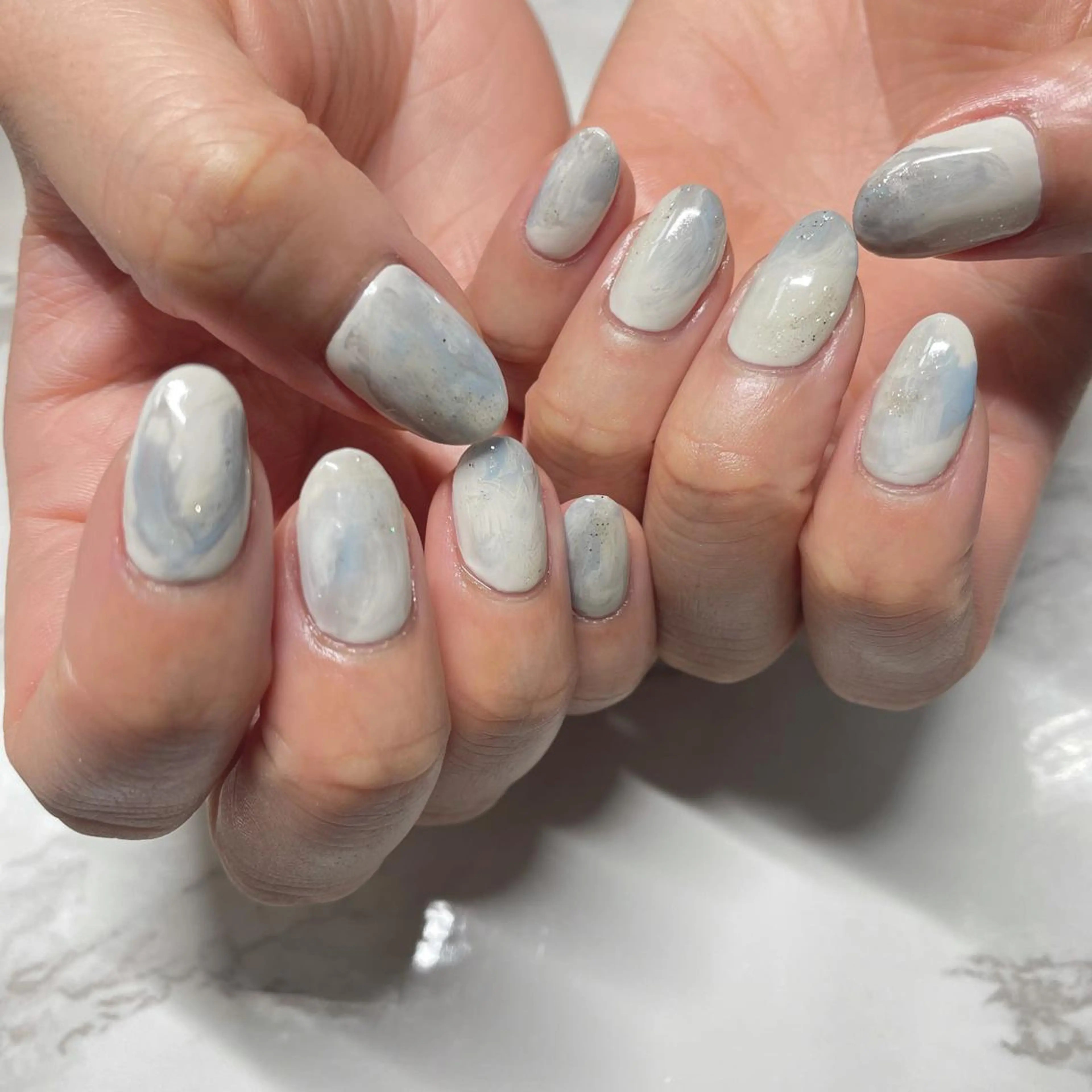 ネイル ニュアンスネイル シンプルネイル DeI'm所属・🦕Tsudaka Moe🦕のネイルデザイン