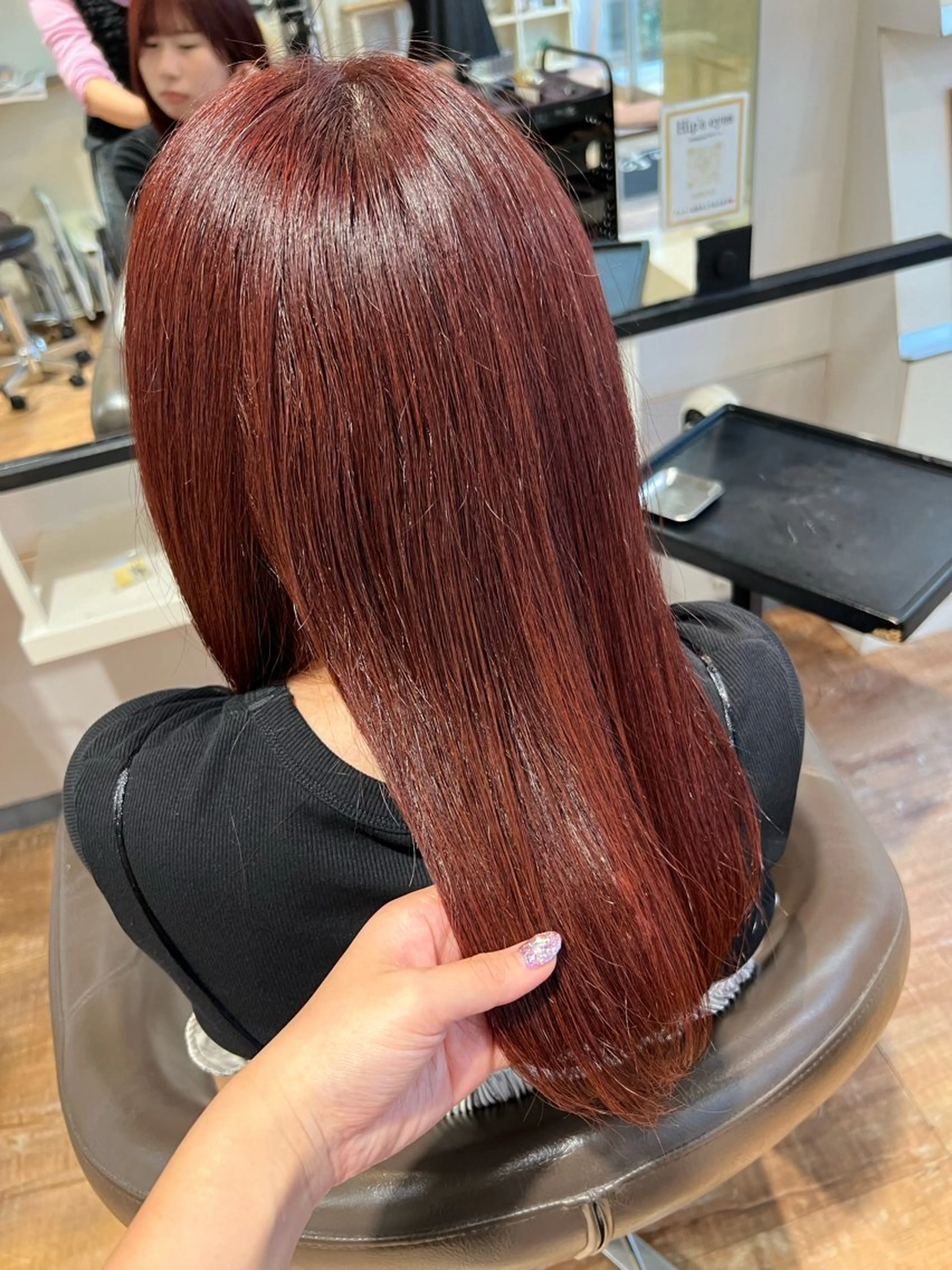 カラー レッドカラー ヘアカラー インナーカラー♡ Nanakoのヘアスタイル