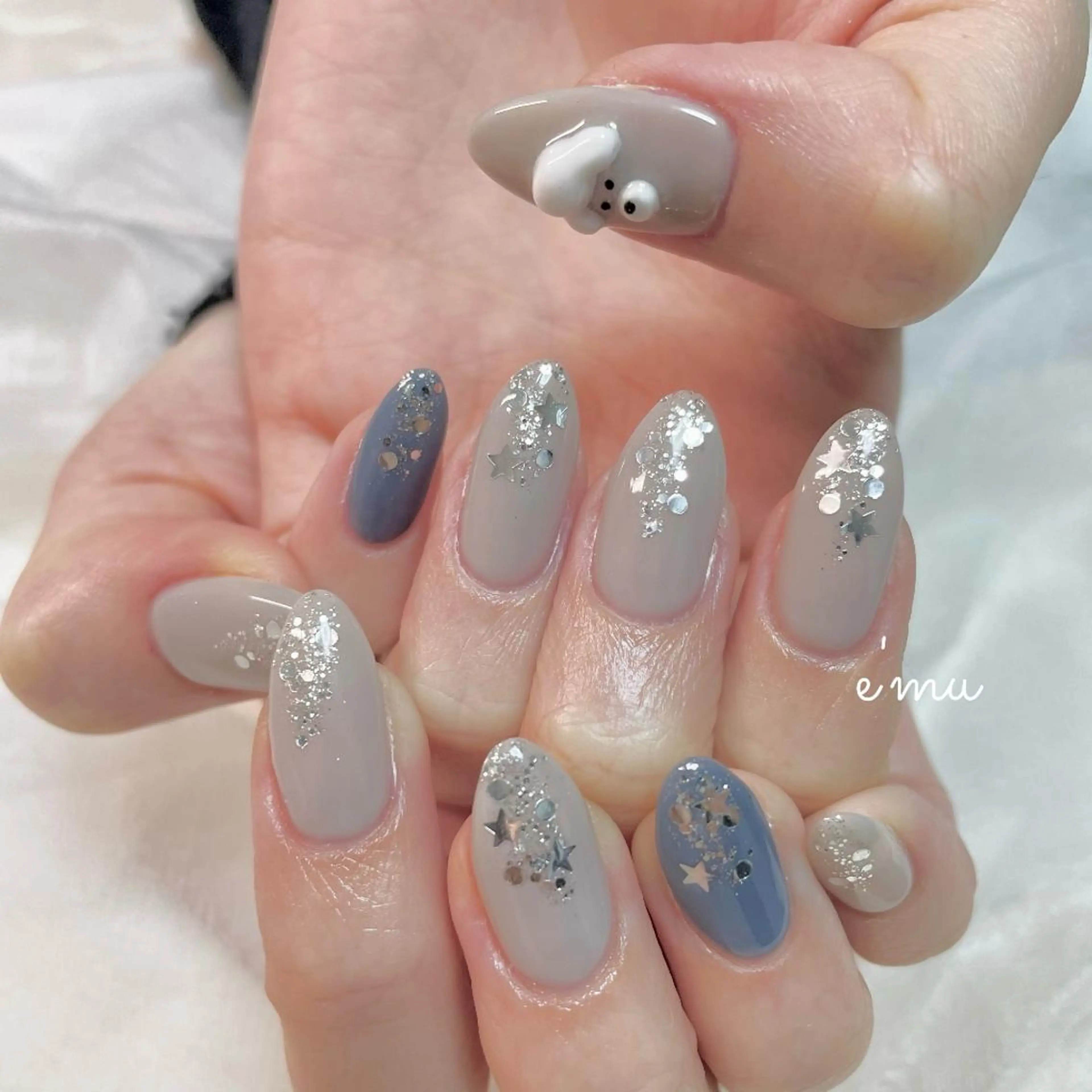 ネイル 冬ネイル nail salon e'mu💐のネイルデザイン