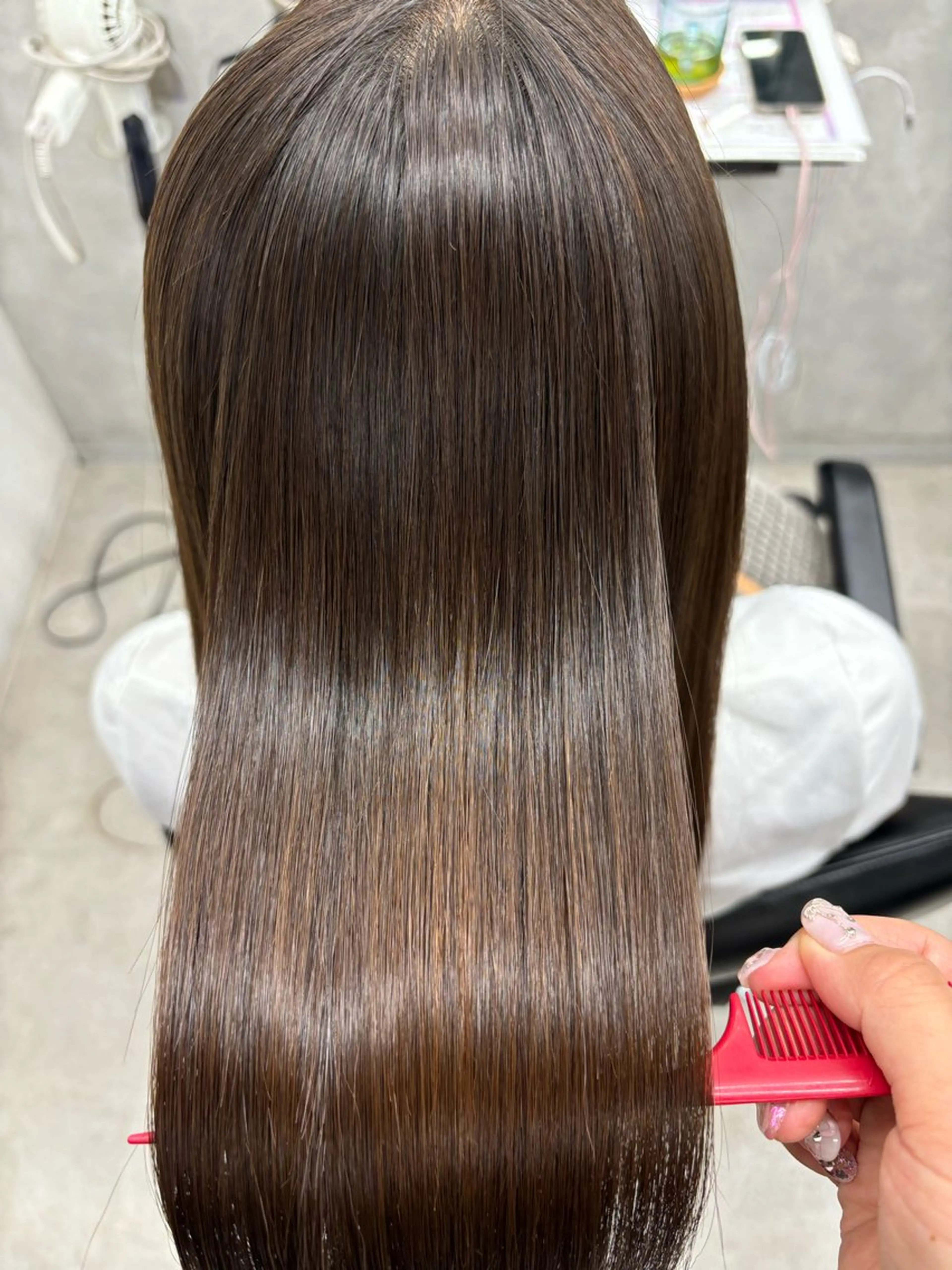 ロング 髪質改善 縮毛矯正 トリートメント 巻ける縮毛矯正🌸 勝倉　麗のヘアスタイル