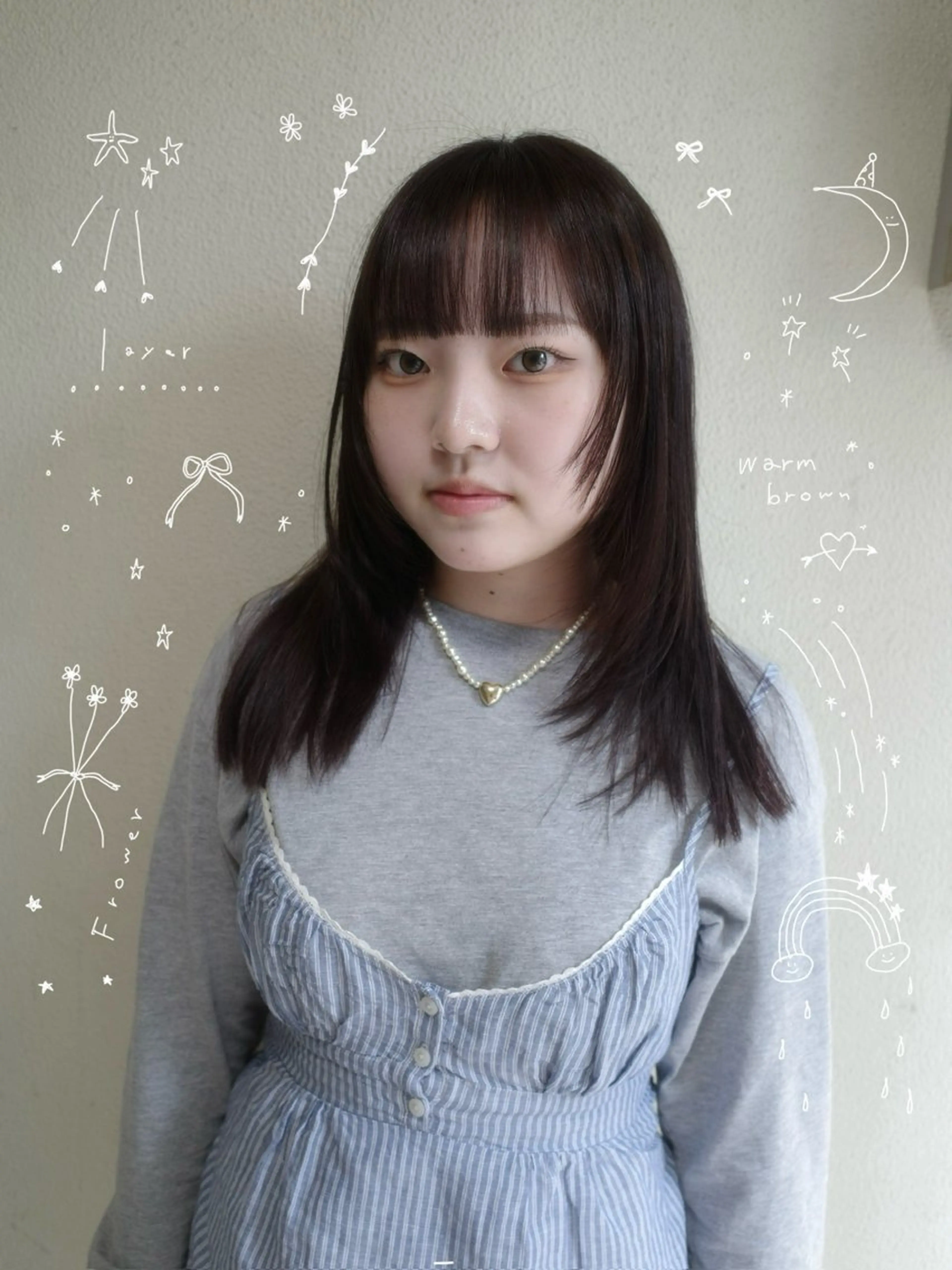 セミロング カラー ブラウンカラー レイヤーカット カット ヘアカラー yupi🐈‍⬛ レイヤー/パーマのヘアスタイル