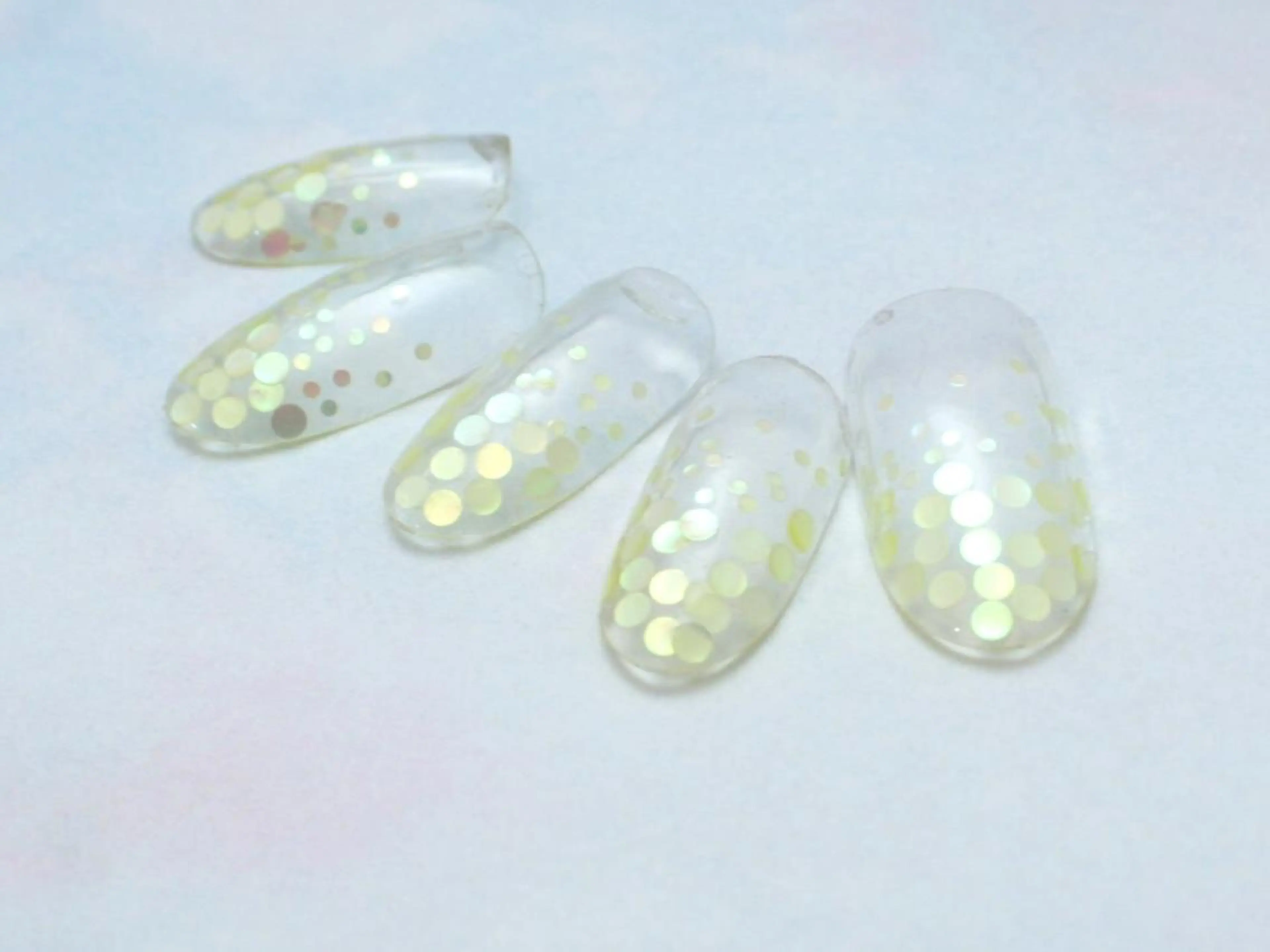 クリアベース丸ホグラデーション♪の写真