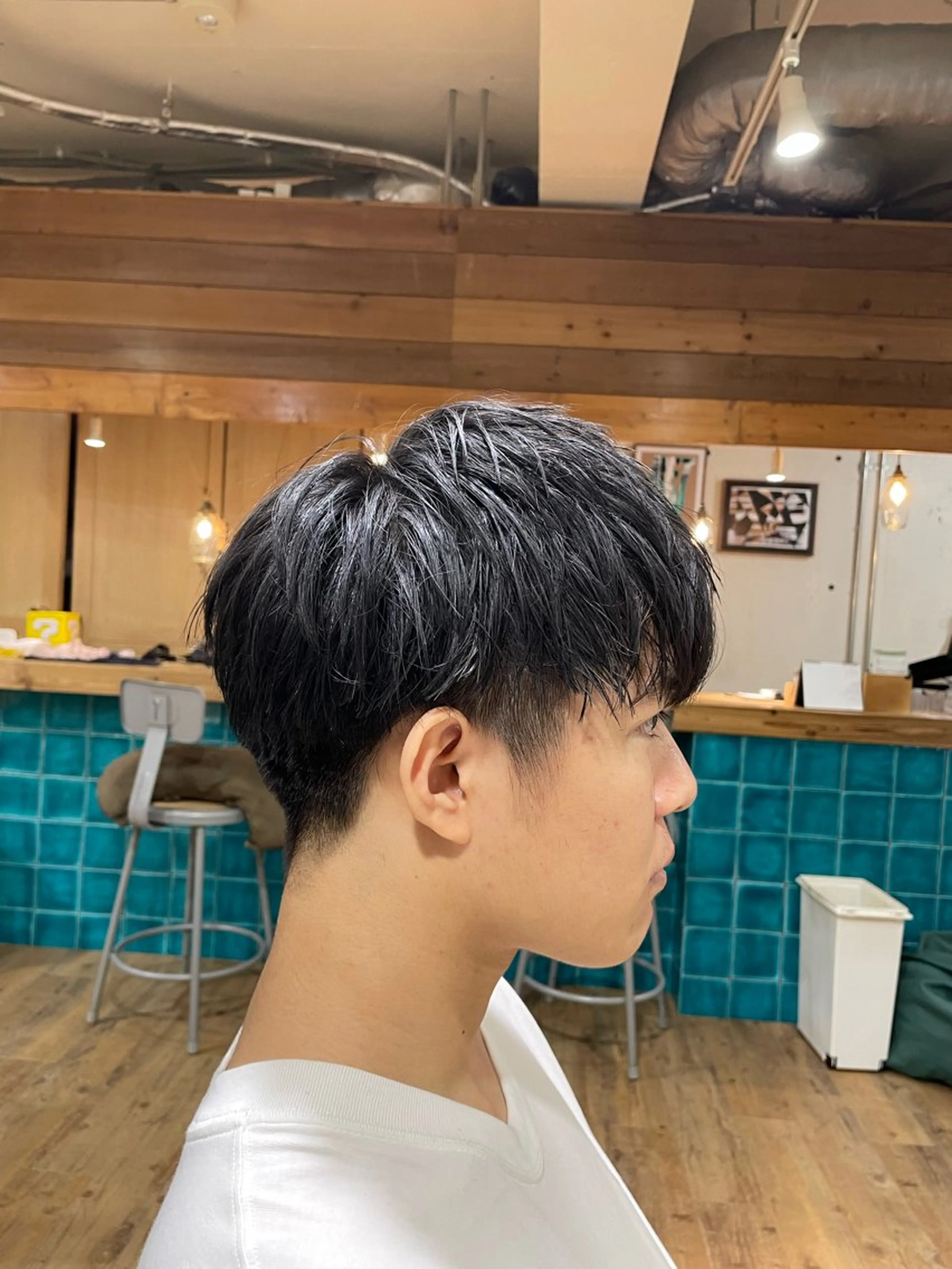 メンズ KAZUKI新宿 カット　パーマのヘアスタイル