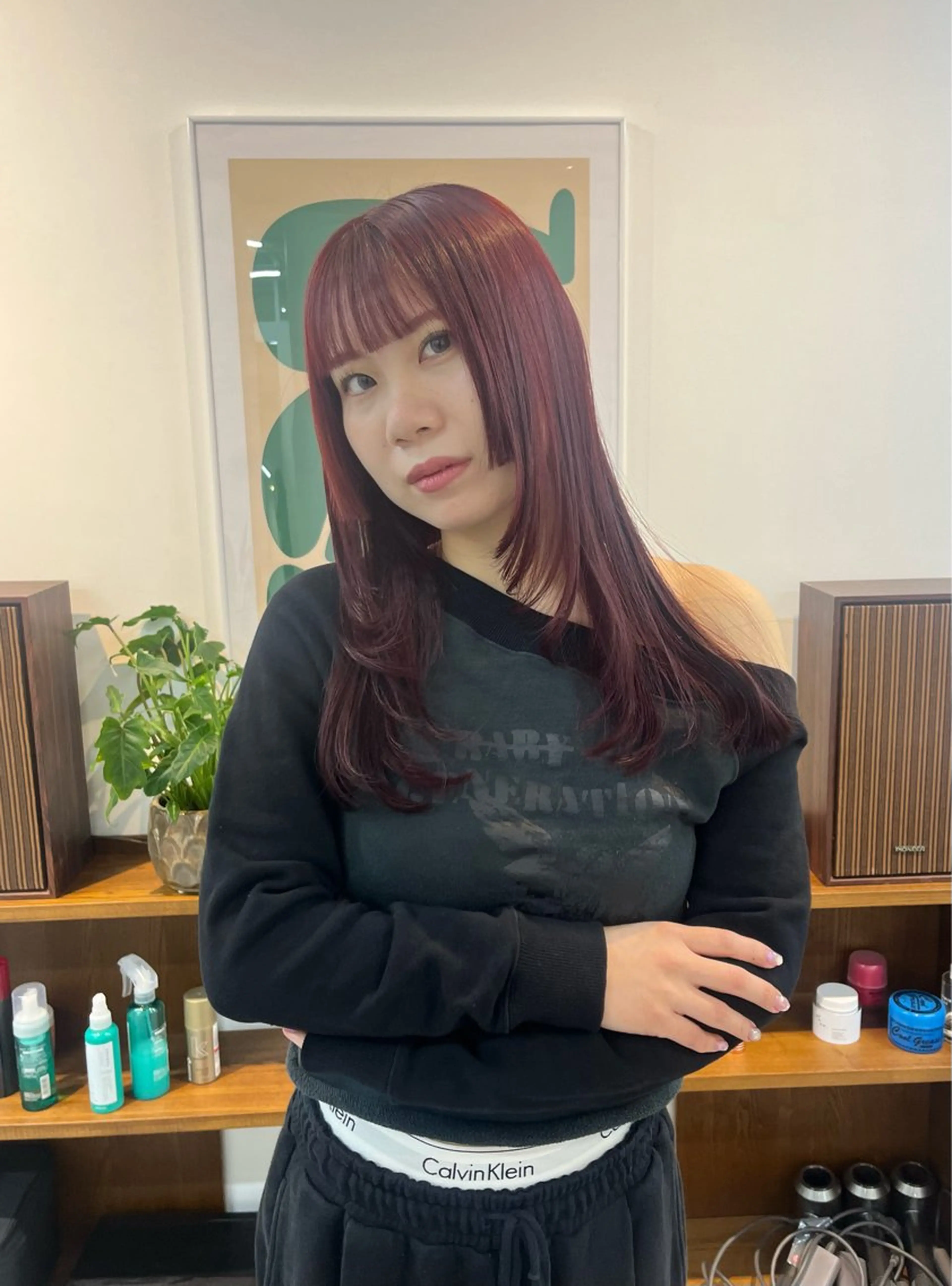 ロング ヘアカラー トリートメント 🟣niw SHUNNA🟣のヘアスタイル