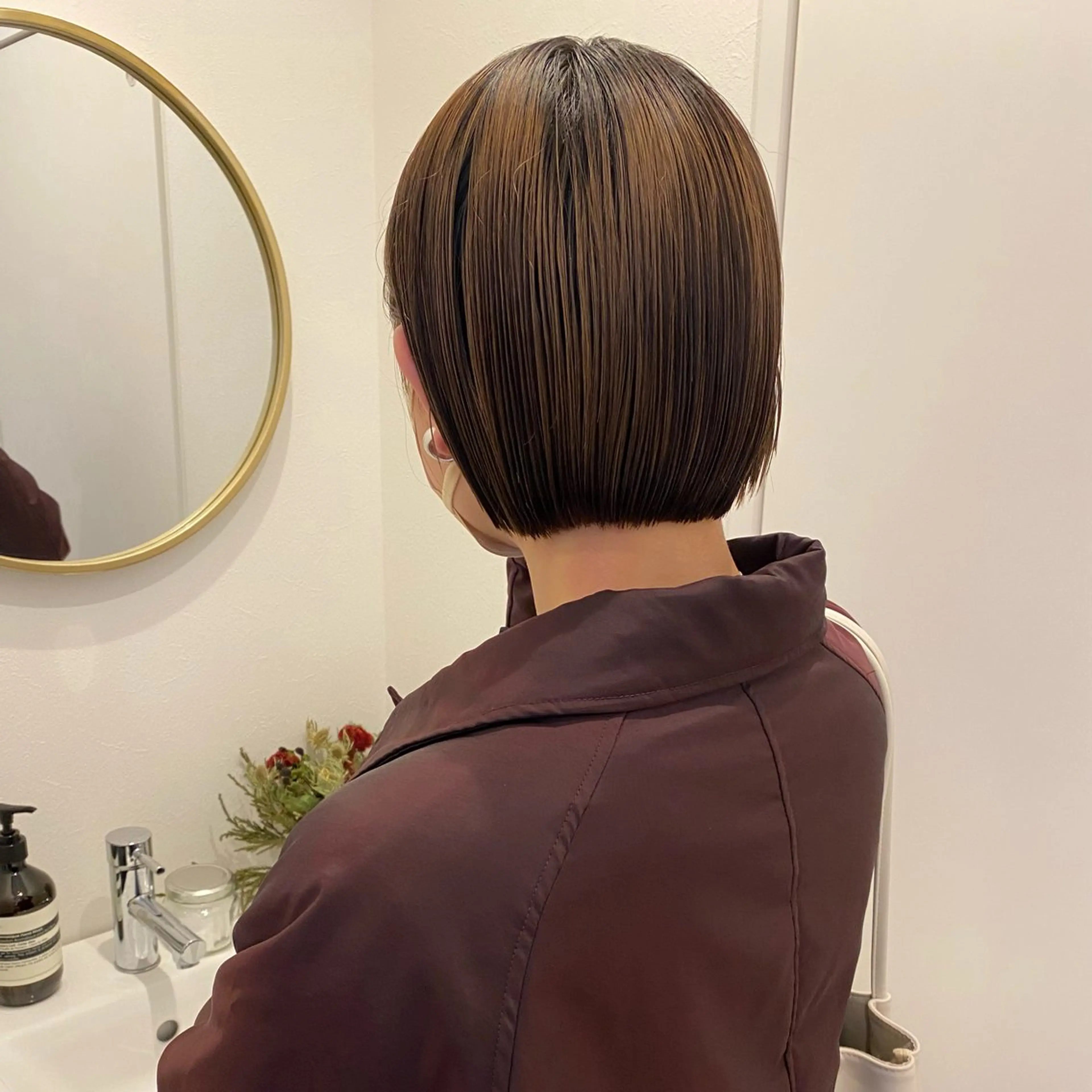 ショート ハイライト 髪質改善 レイヤーカット ショートヘア カット ヘアカラー トリートメント また会いたくなる 美容師【KENTA】のヘアスタイル