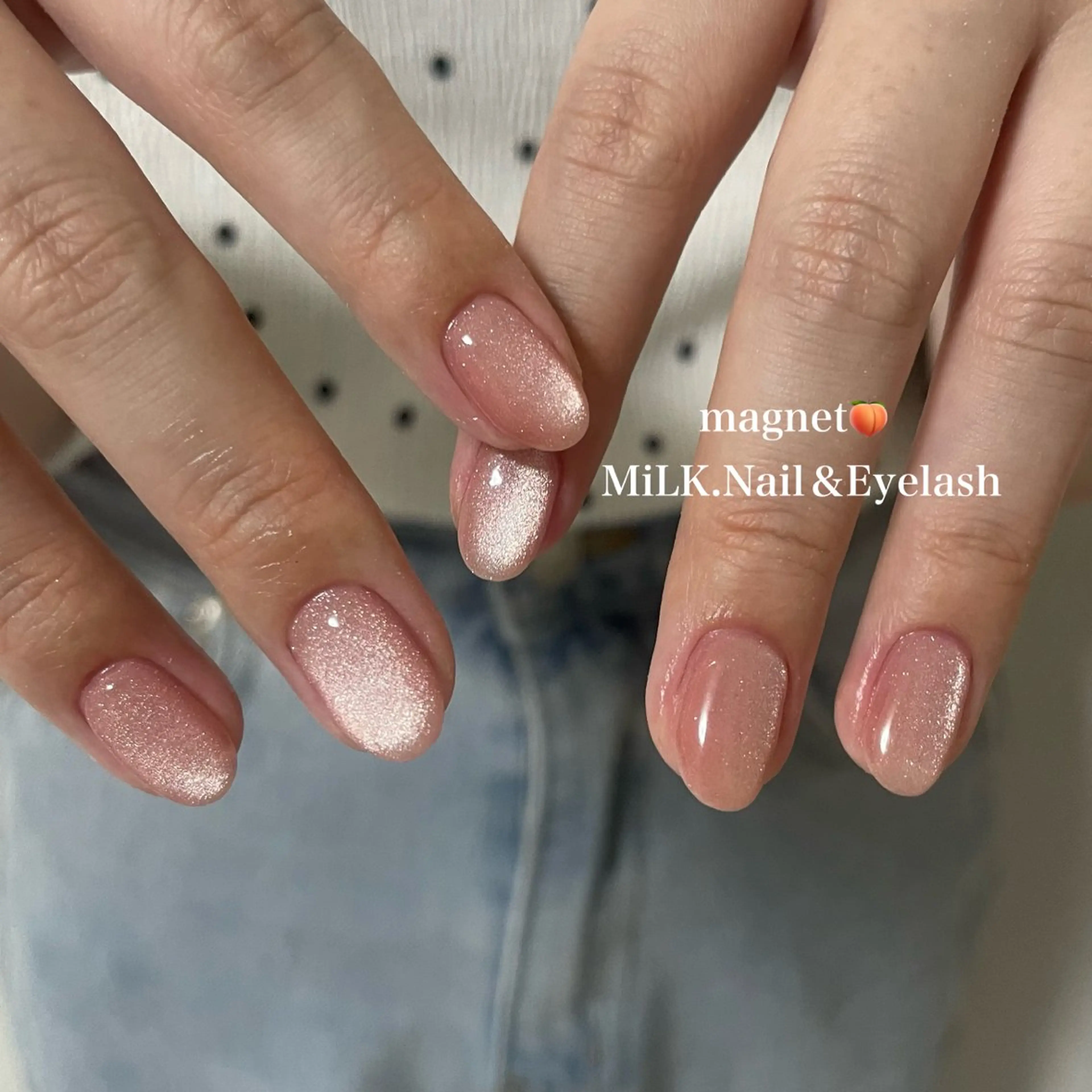 ネイル フラッシュネイル マグネットネイル ミラーネイル ワンカラーネイル ハンドネイル MiLK. Nail&Eyelash所属・MiLK. wakaのマツエク・マツパデザイン